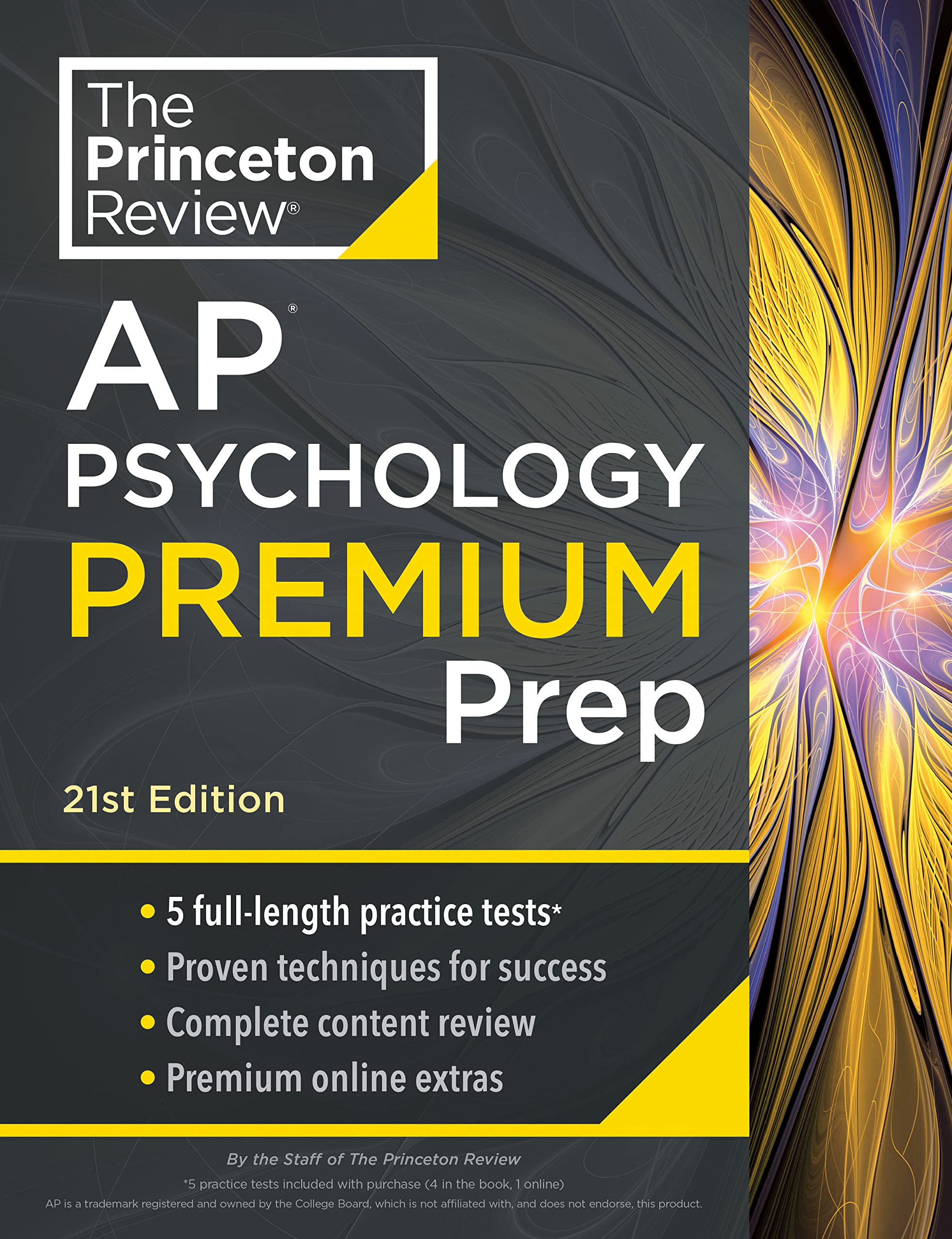 Princeton Review Ap Psychology Premium Prep, 21St Edition: 5 Practice Tests + Complete Content Review + Strategies & Techniques ,New