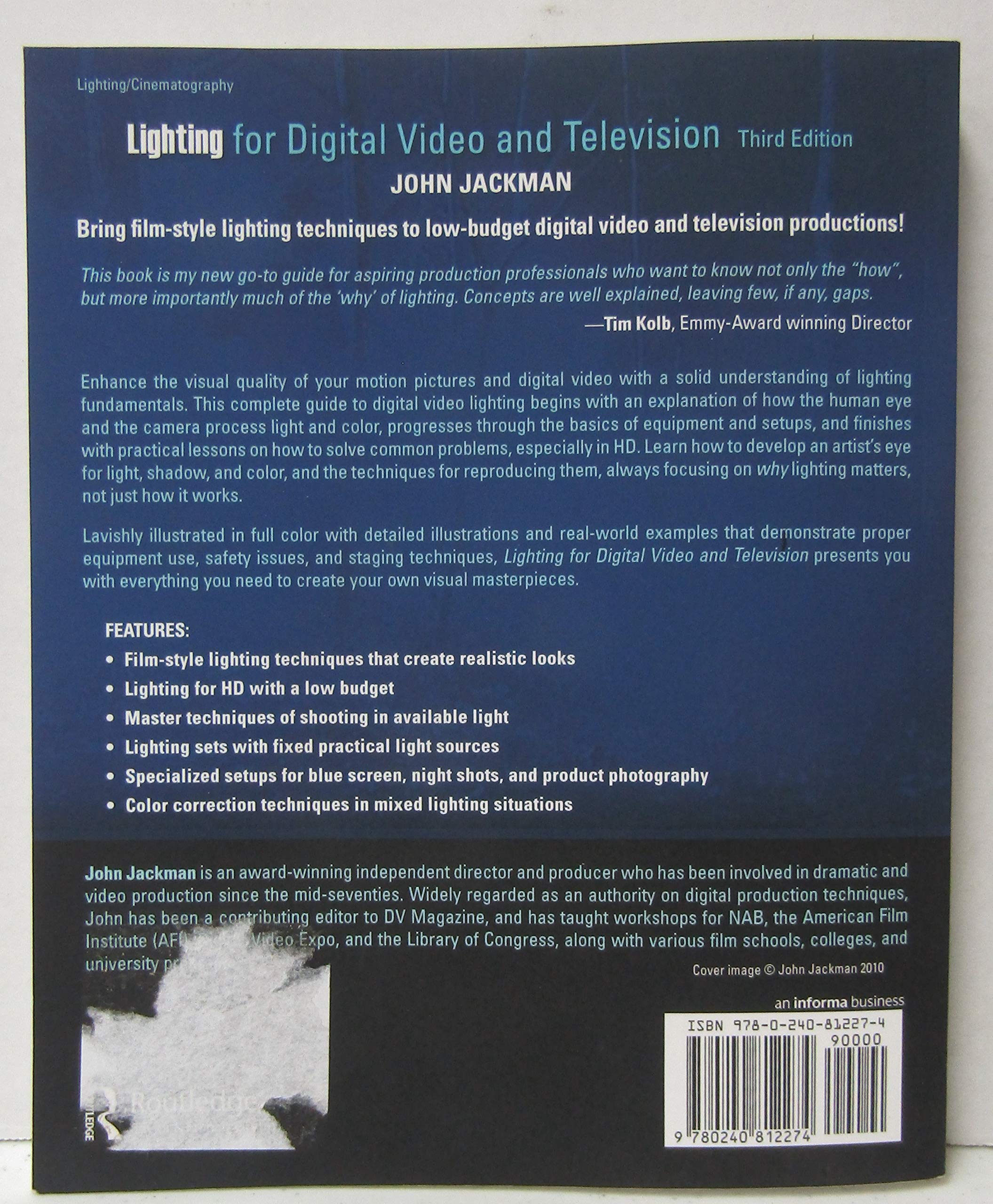 Lighting For Digital Video And Television, 3Rd Edition,New