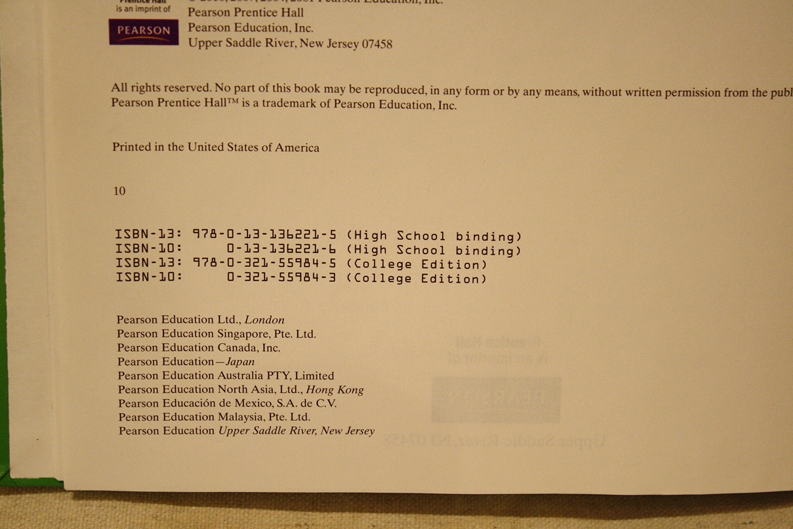 Precalculus Nasta Edition Grades 912,Used