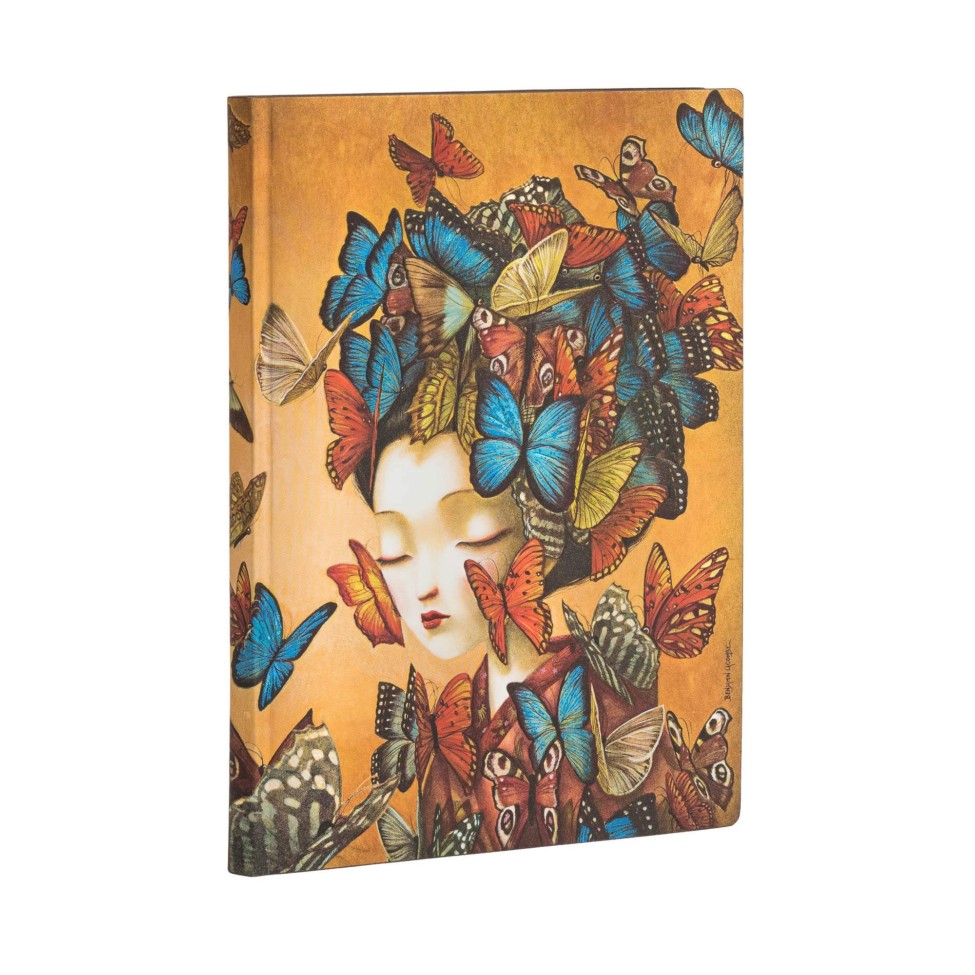 Paperblanks  Madame Butterfly  Esprit De Lacombe  Softcover Flexi  Midi  Unlined  176 Pg  100 Gsm