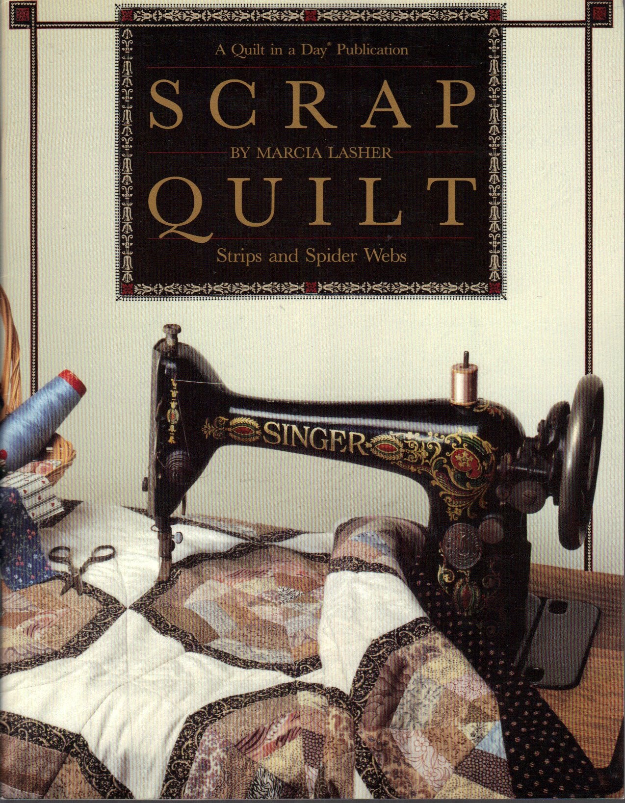 Scrap Quilt: Strips and Spider Webs,Used