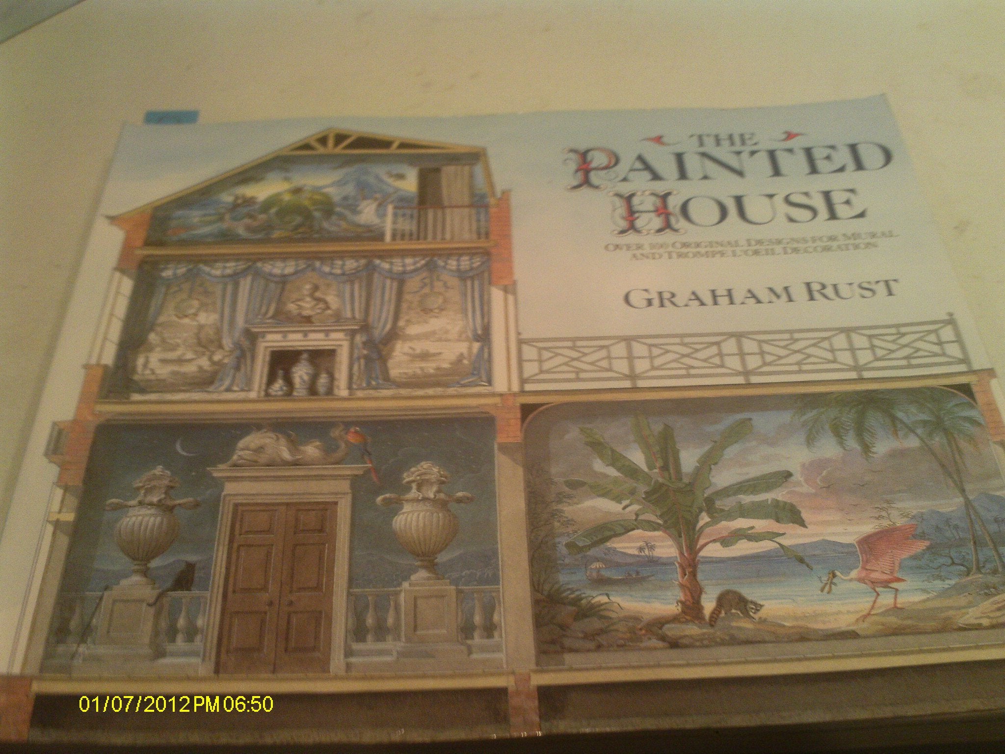 The Painted House: Over 100 Original Designs For Mural And Trompe L'Oeil Decoration,Used