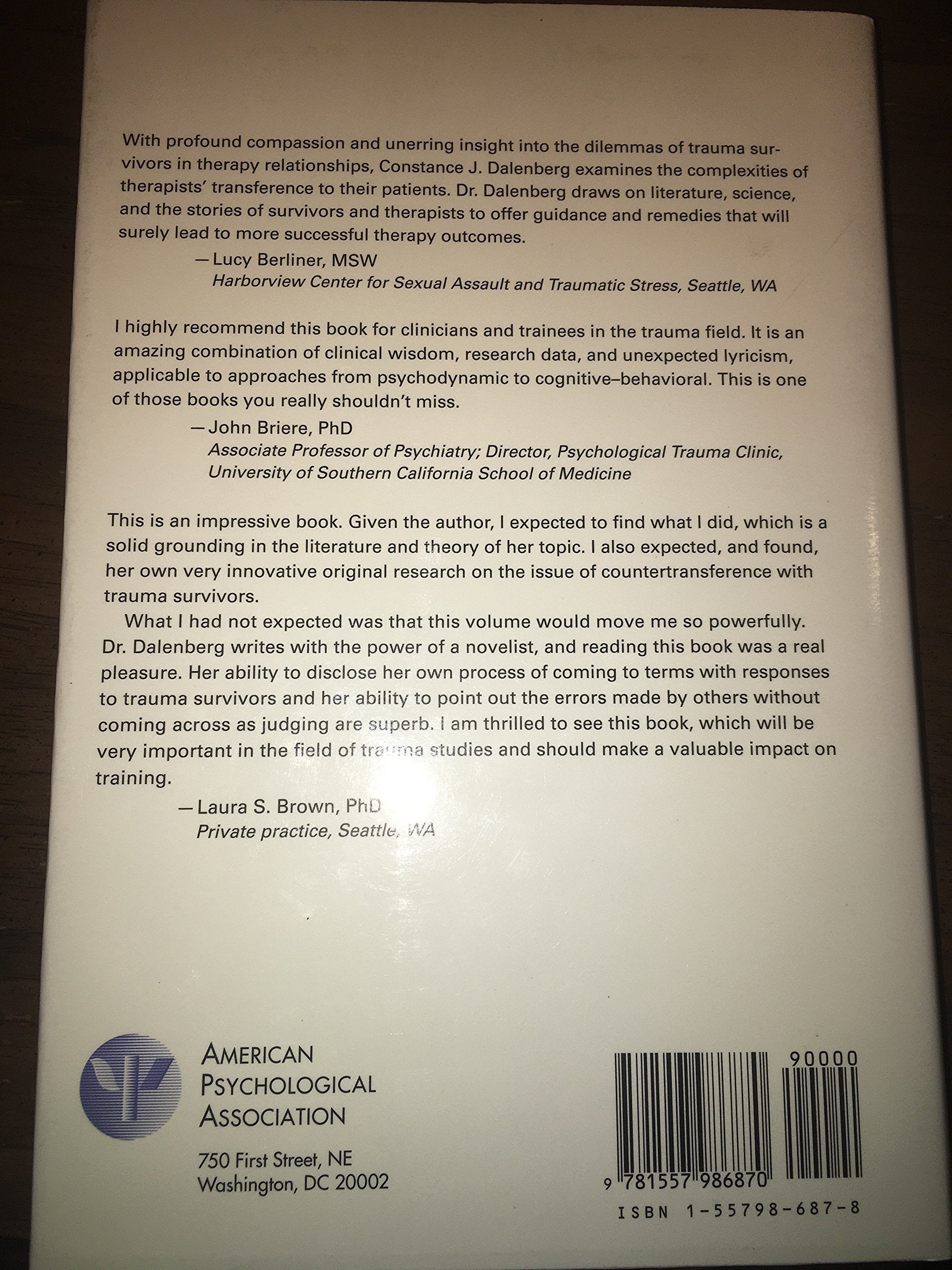 Countertransference and the Treatment of Trauma (Psychotherapy Practitioner Resource Book Series),New