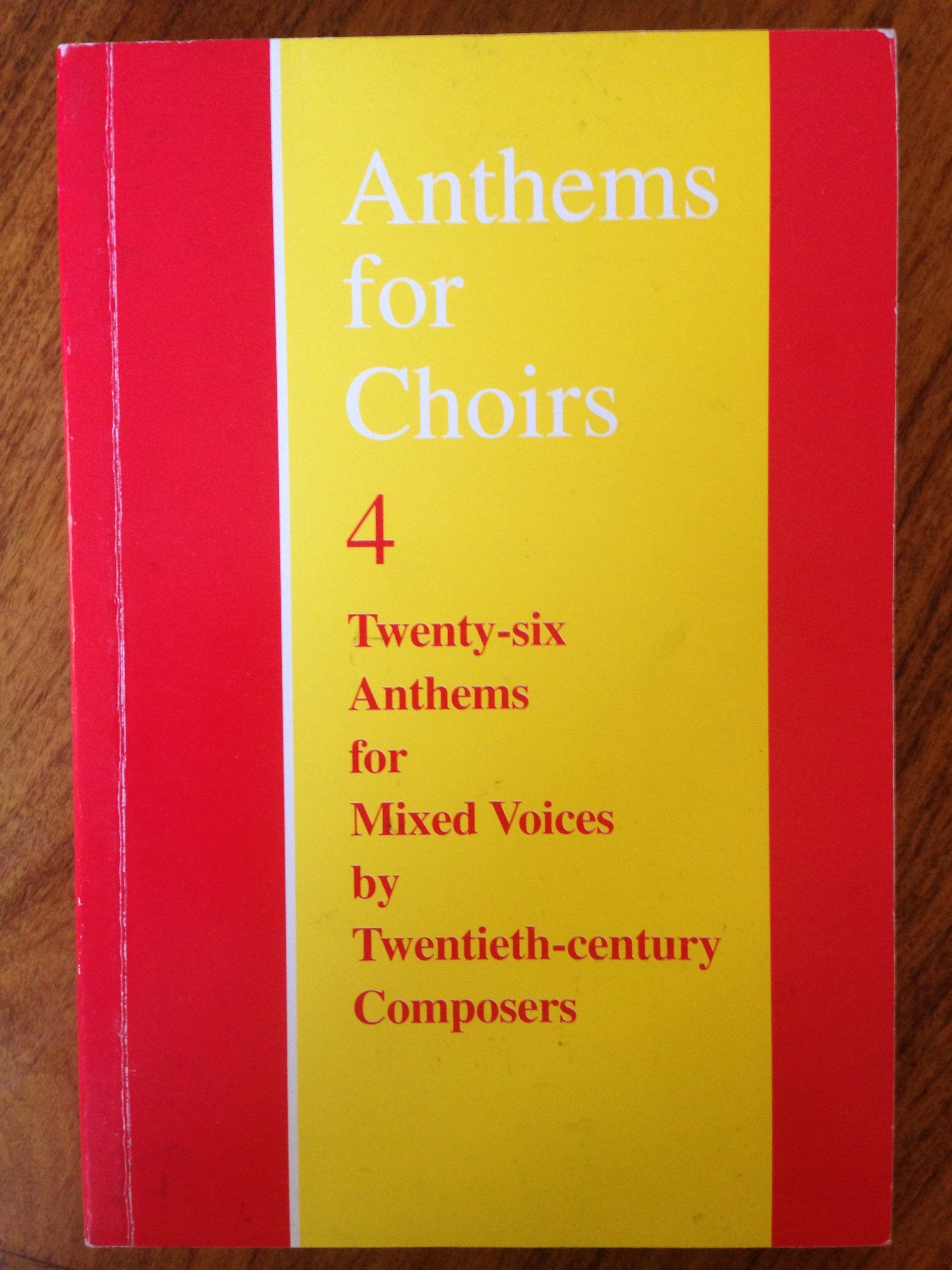 Anthems for Choirs 4,Used