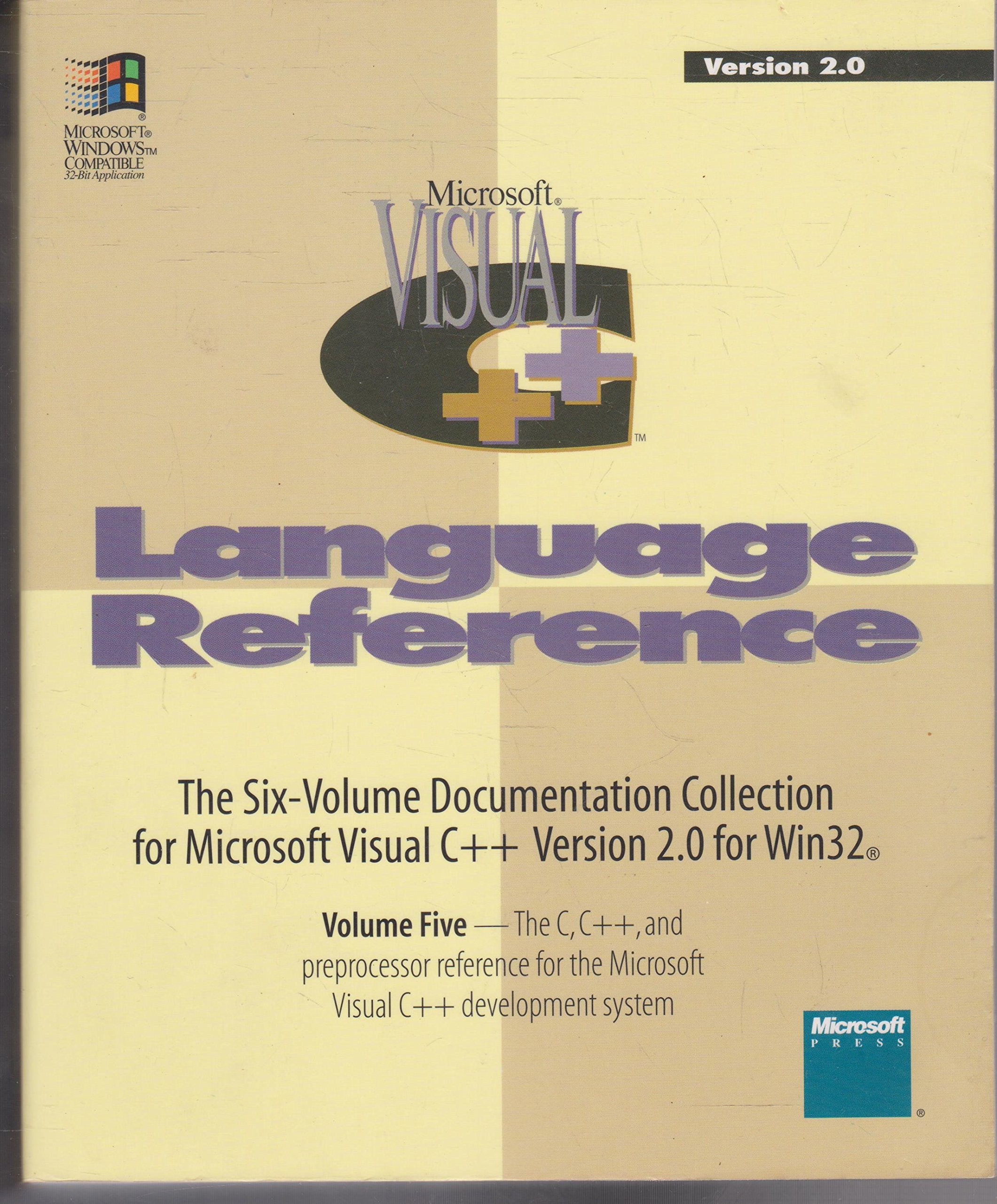 Microsoft Visual C++: Development System for Windows and Windows Nt Version 2.0: 005,Used