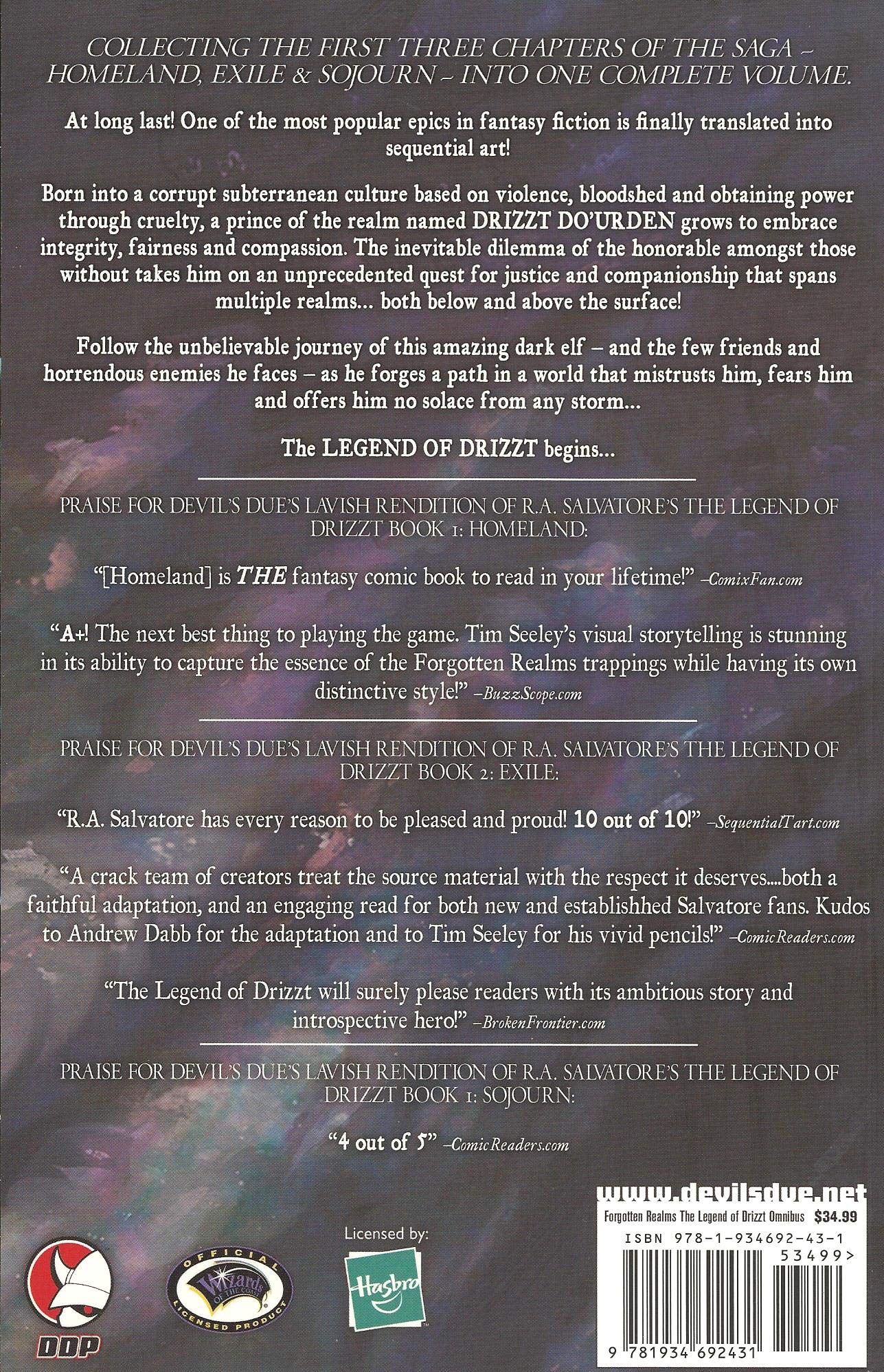 Forgotten Realms: The Legend of the Drizzt Omnibus, Vol. 1,Used