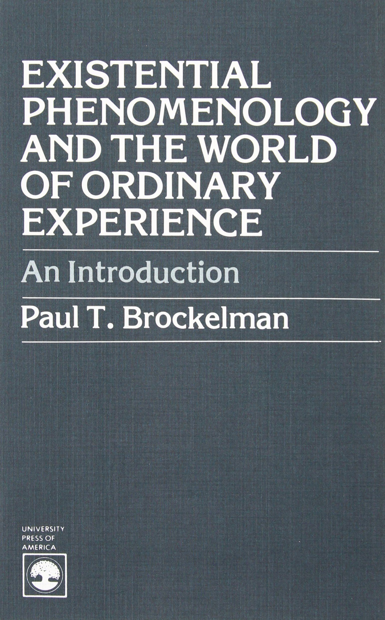 Existential Phenomenology and the World of Ordinary Experience: An Introduction,Used