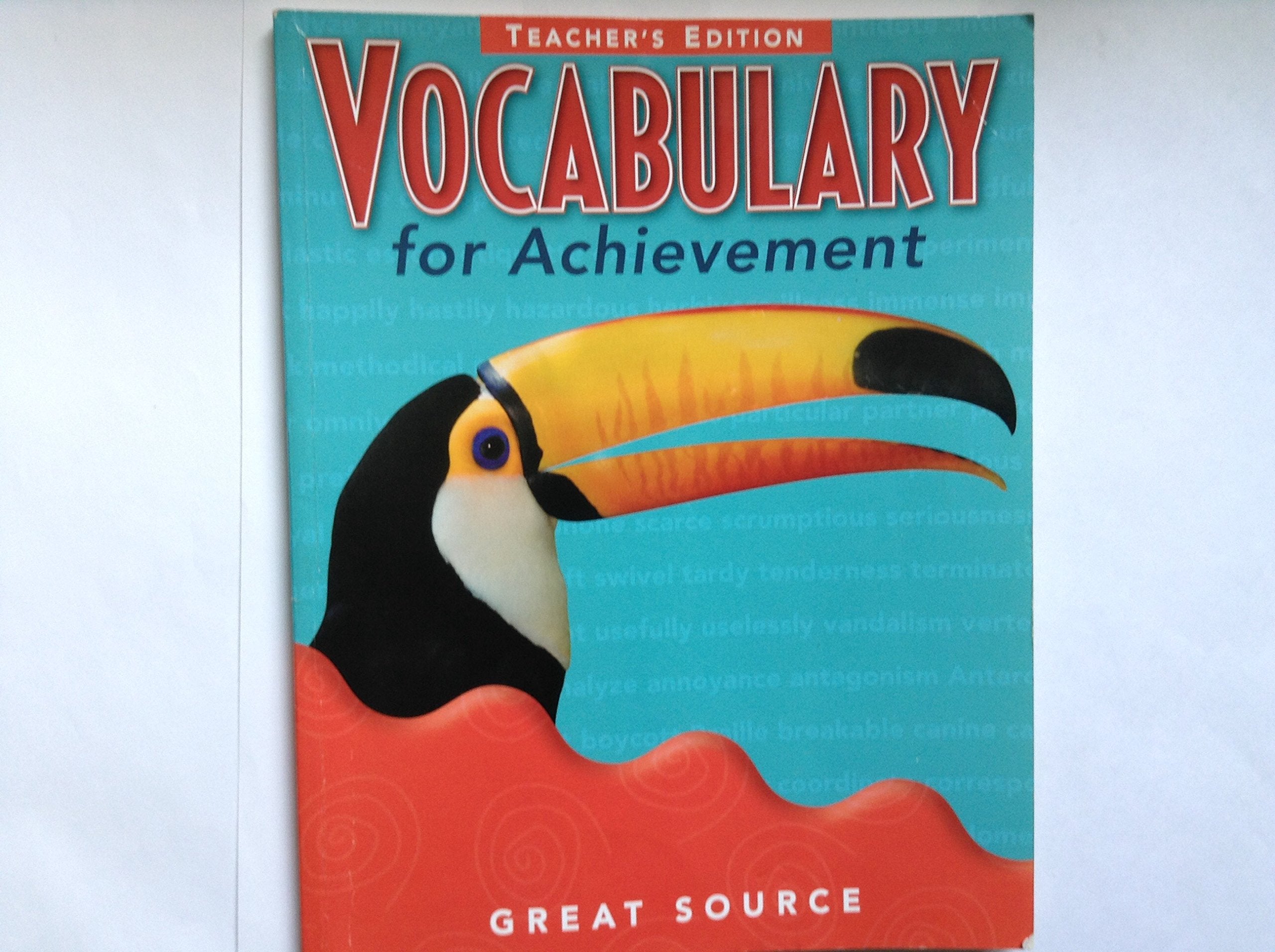 Great Source Vocabulary For Achievement: Teacher'S Edition Grade 4,Used