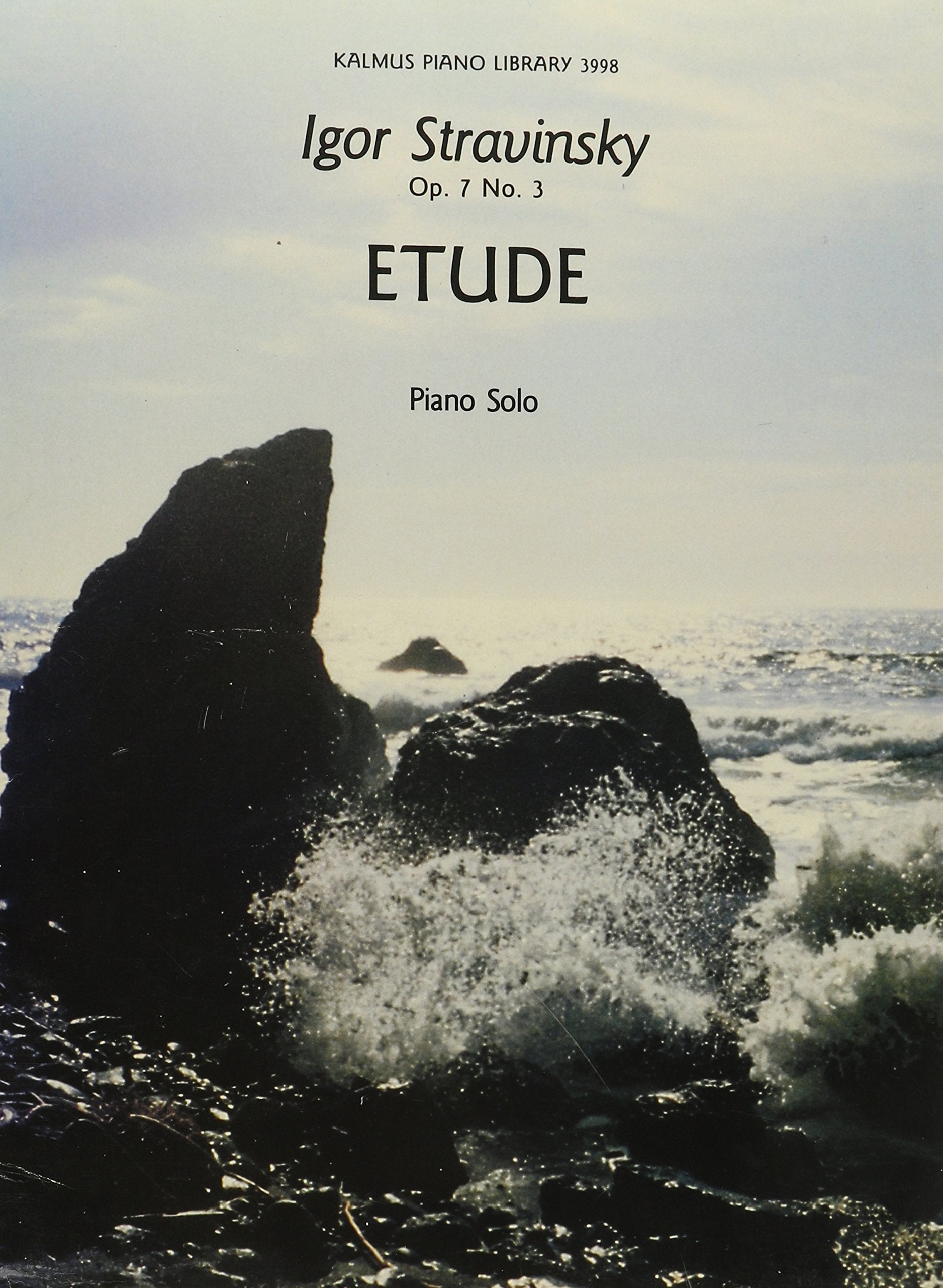 Stravinsky Etudes Op.7 No. 3 (Kalmus Edition),Used