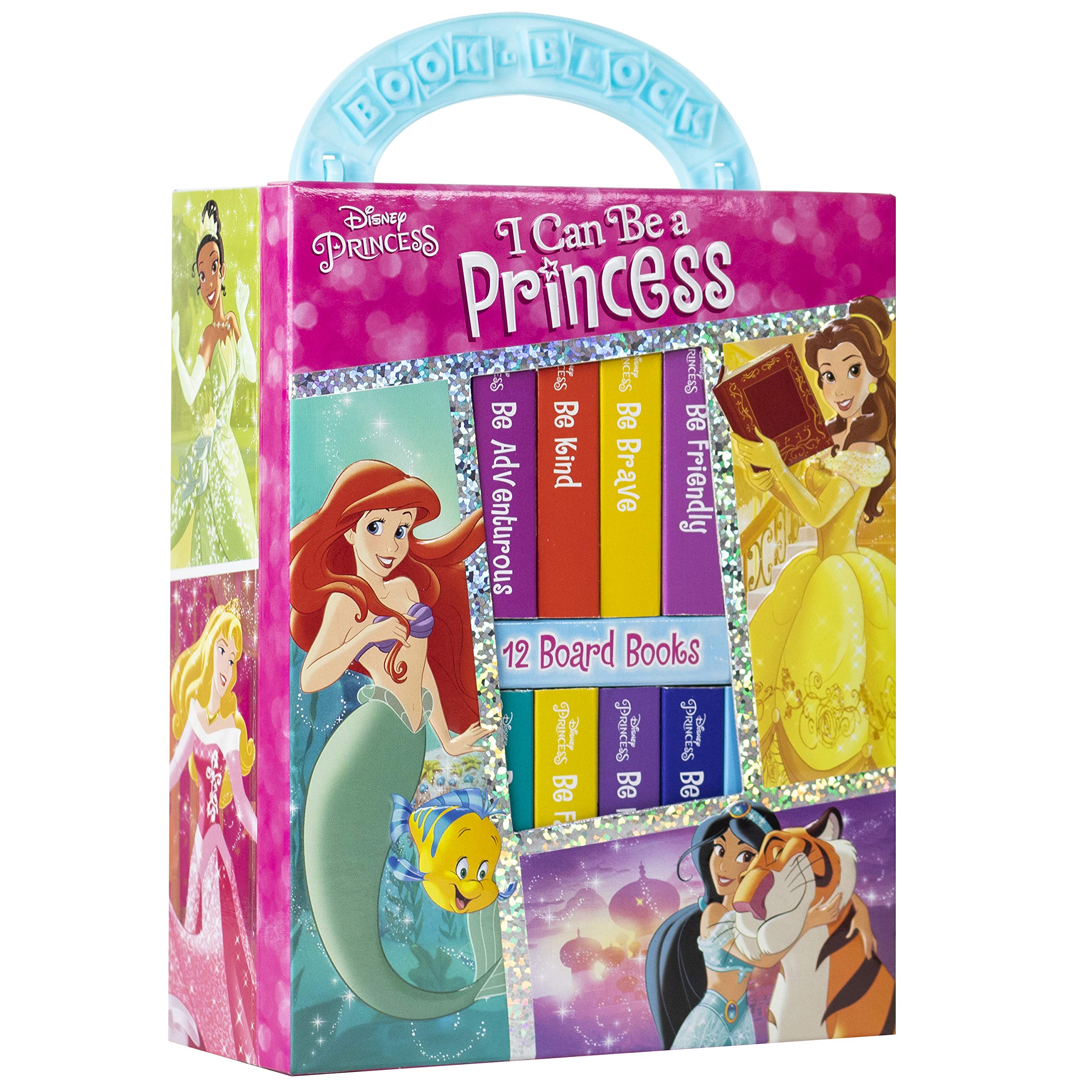 Disney Princess  I Can Be Princess My First Library Board Book Block 12Book Set  PI Kids,Used