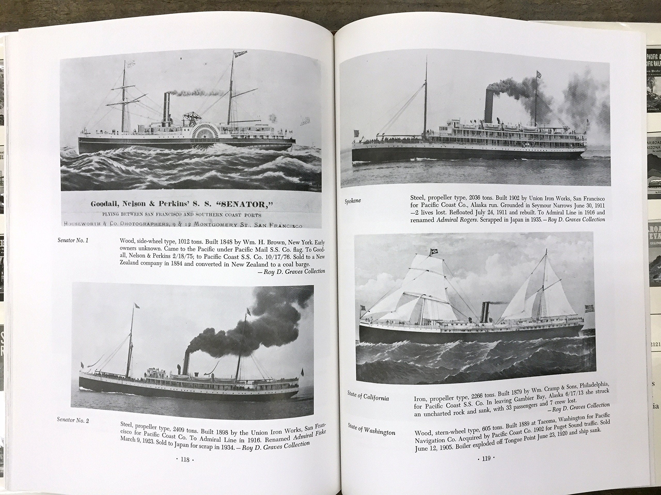Ships and Narrow Gauge Rails: The Story of the Pacific Coast Company,Used