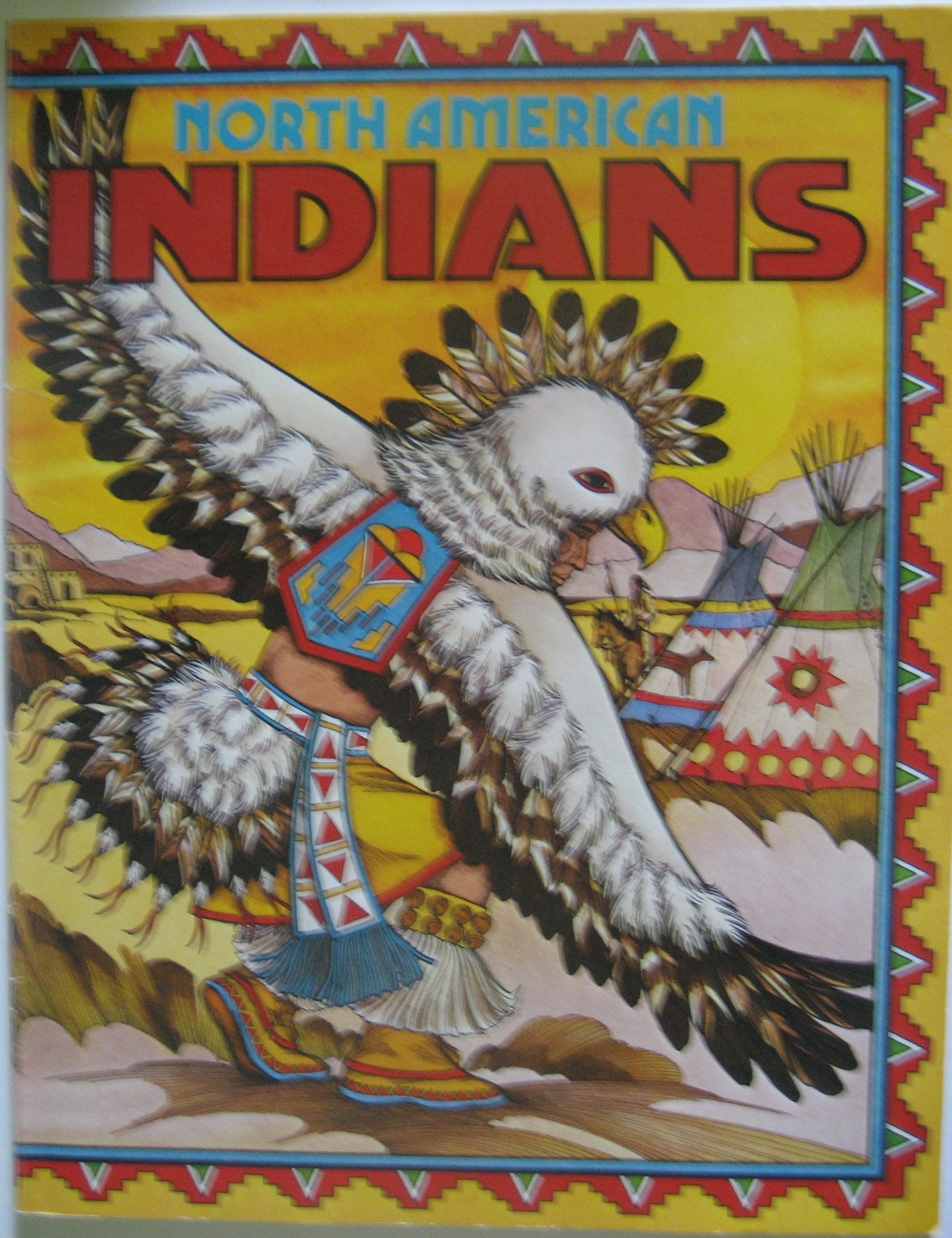 North American Indians Coloring Album (Troubador),Used
