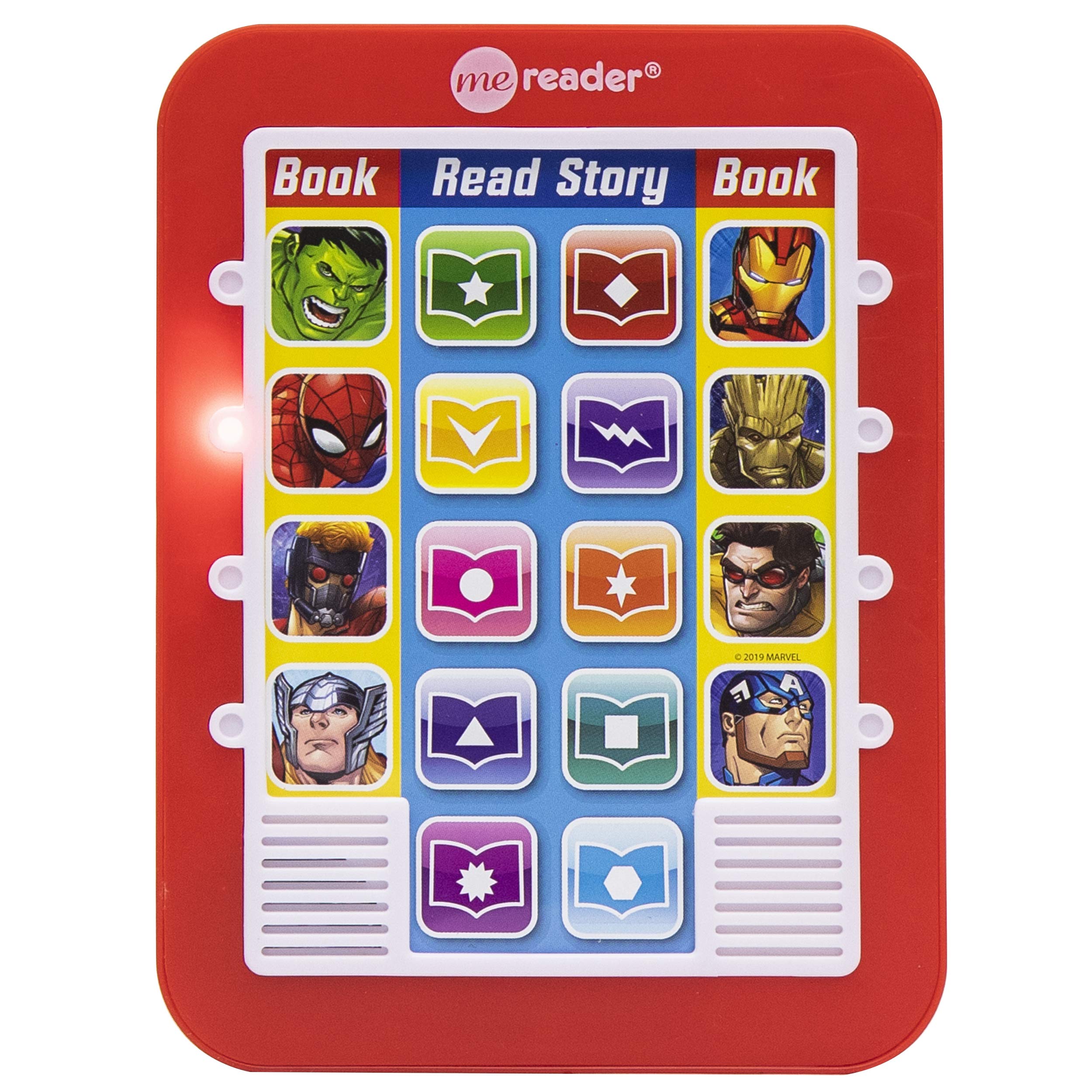 Marvel Super Heroes Spiderman, Avengers, Guardians, and More! Me Reader Electronic Reader with 8 Book Library PI Kids,Used