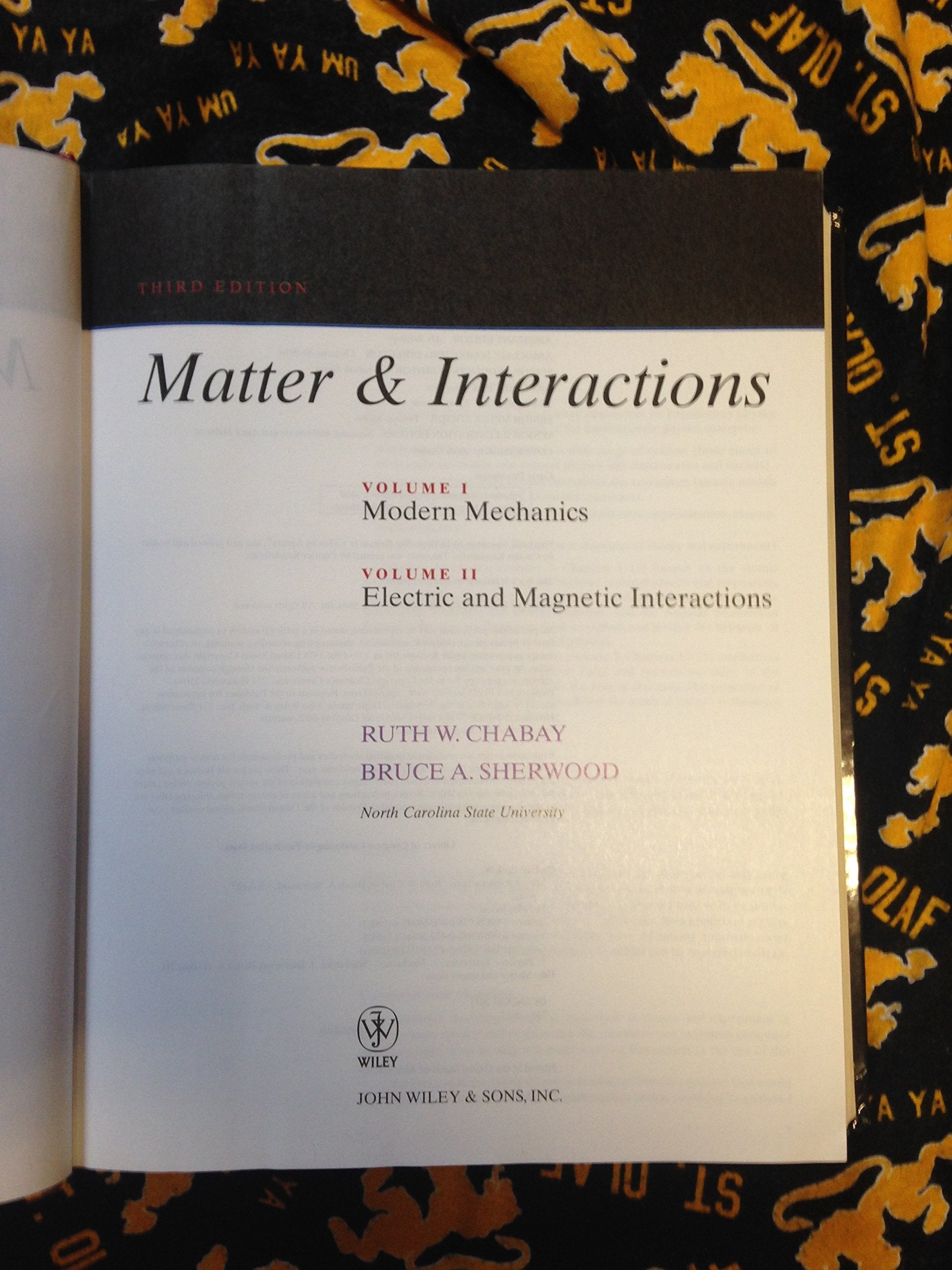 Matter And Interactions,New