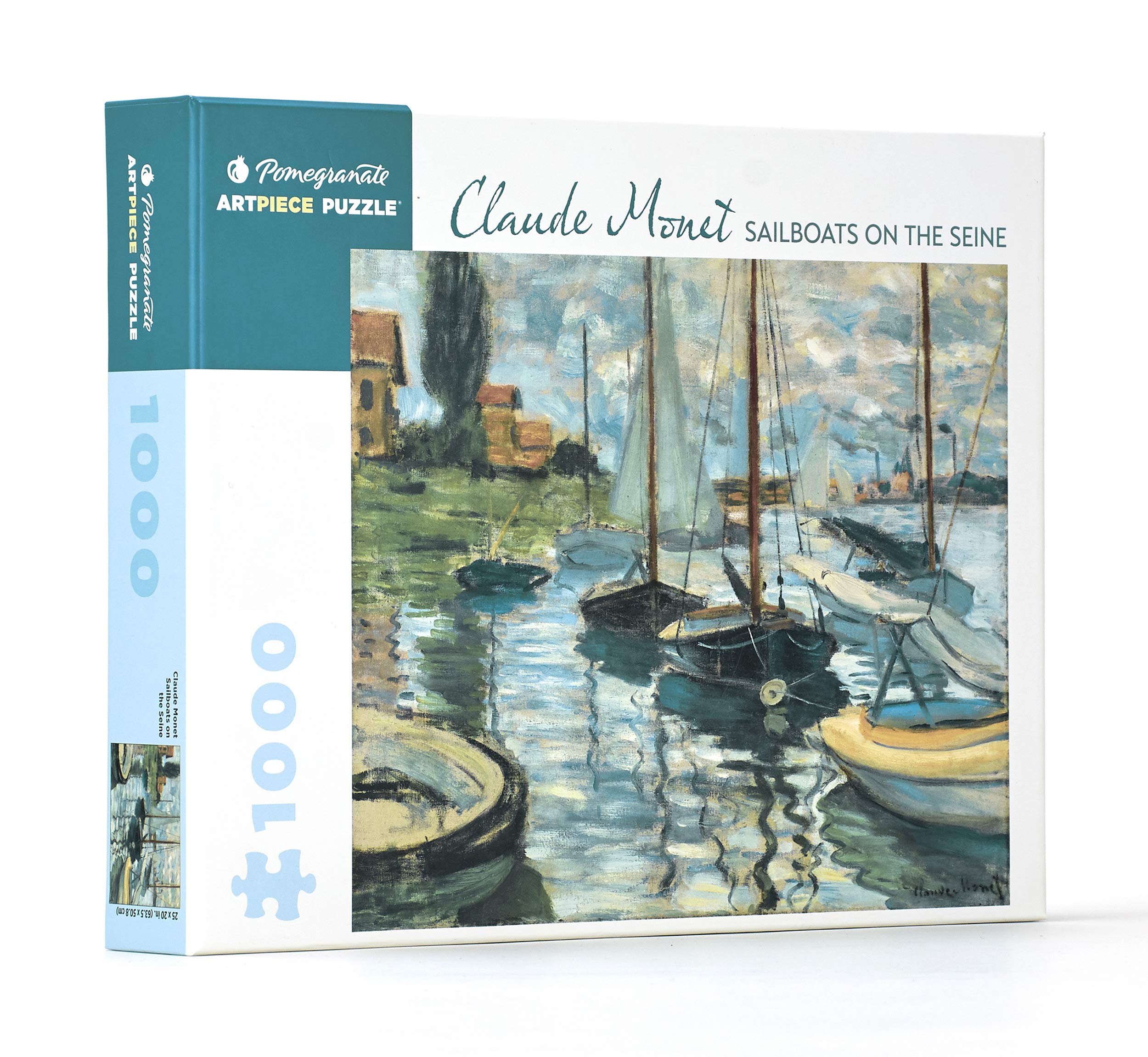 Claude Monet Sailboats on the Seine 1000 Piece Jigsaw Puzzle Aa973,Used