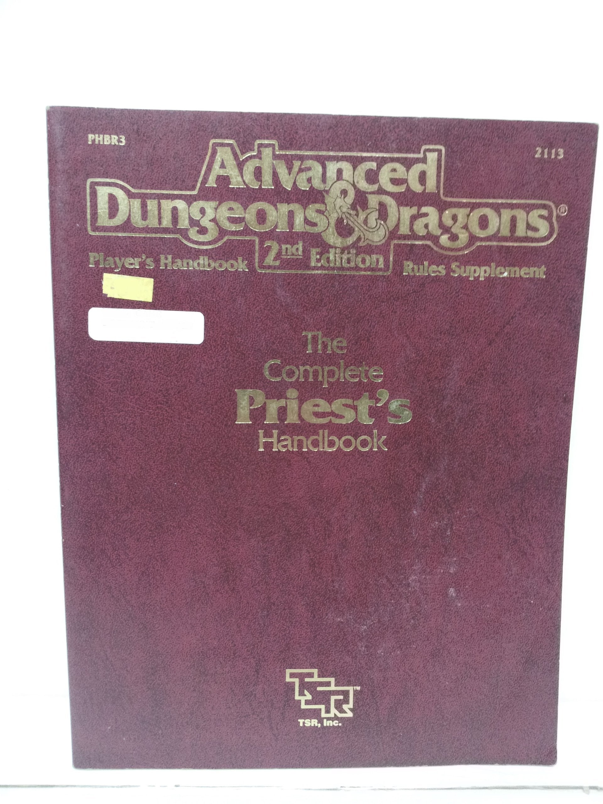The Complete Priest'S Handbook, Second Edition (Advanced Dungeons & Dragons: Player'S Handbook Rules Supplement #2113,Used