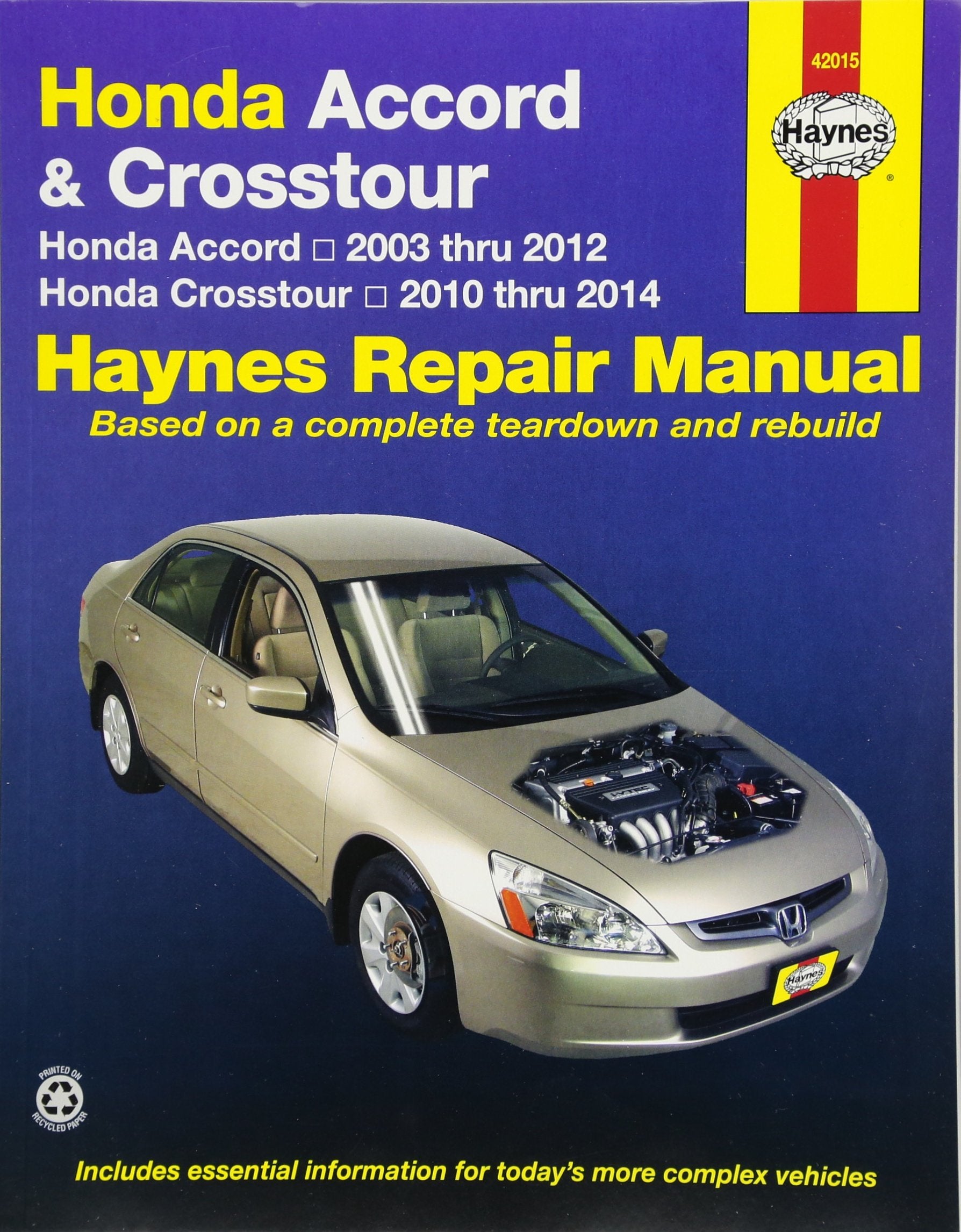 Honda Accord 20032007 Repair Manual (Hayne'S Automotive Repair Manual)