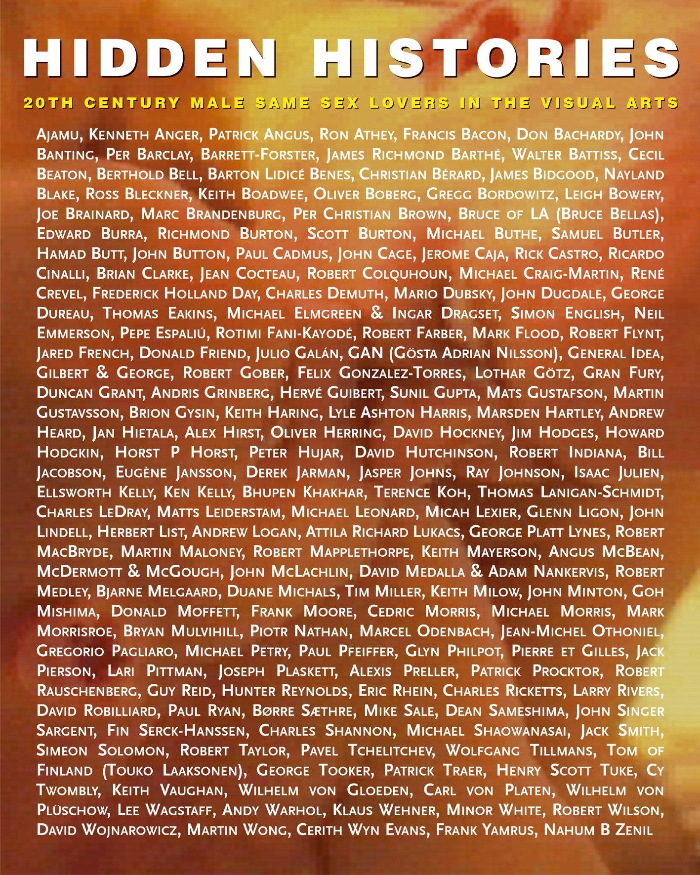 Hidden Histories: 20Th Century Male Same Sex Lovers In The Visual Arts