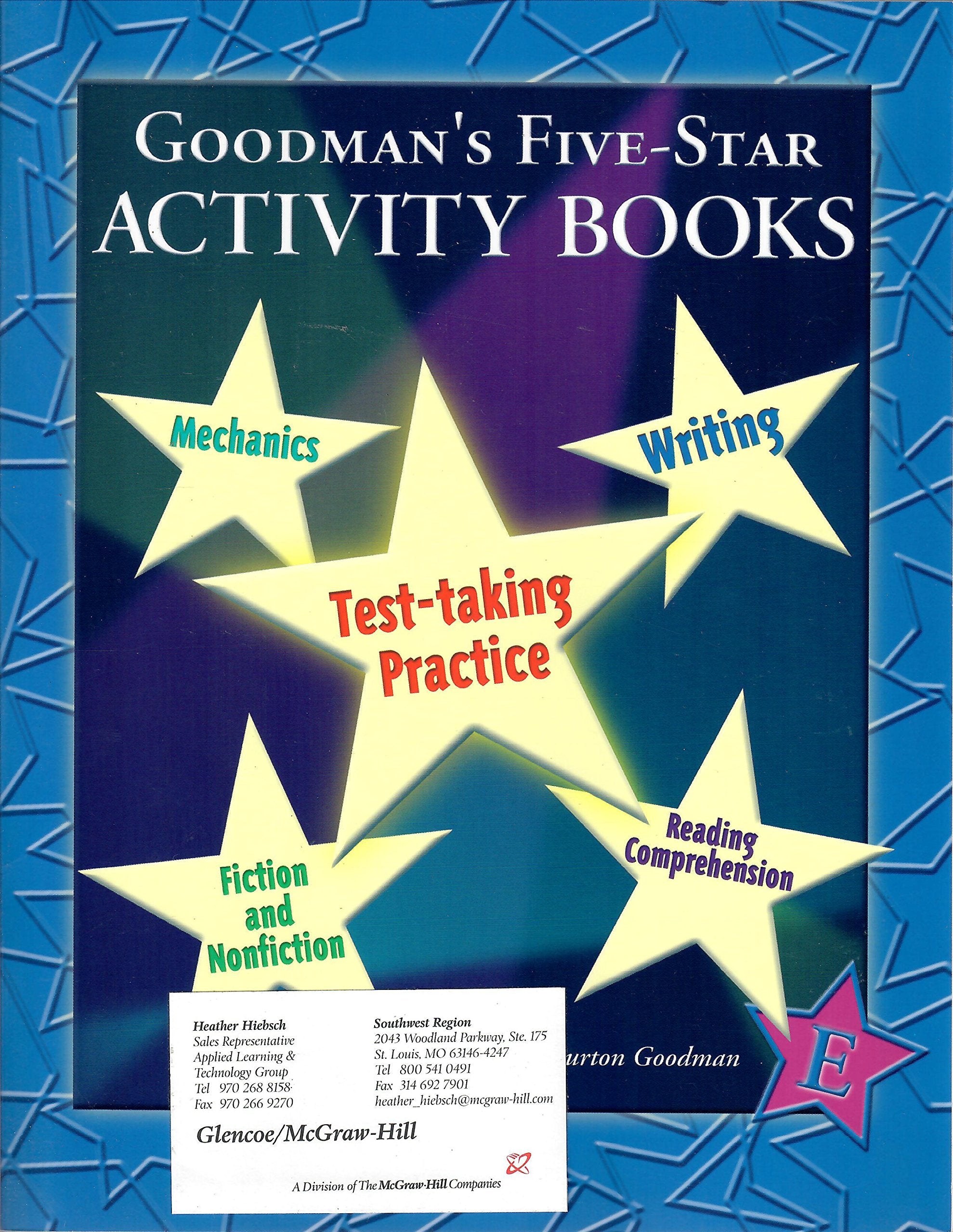 Goodman'S Fivestar Activity Books: Level E,Used