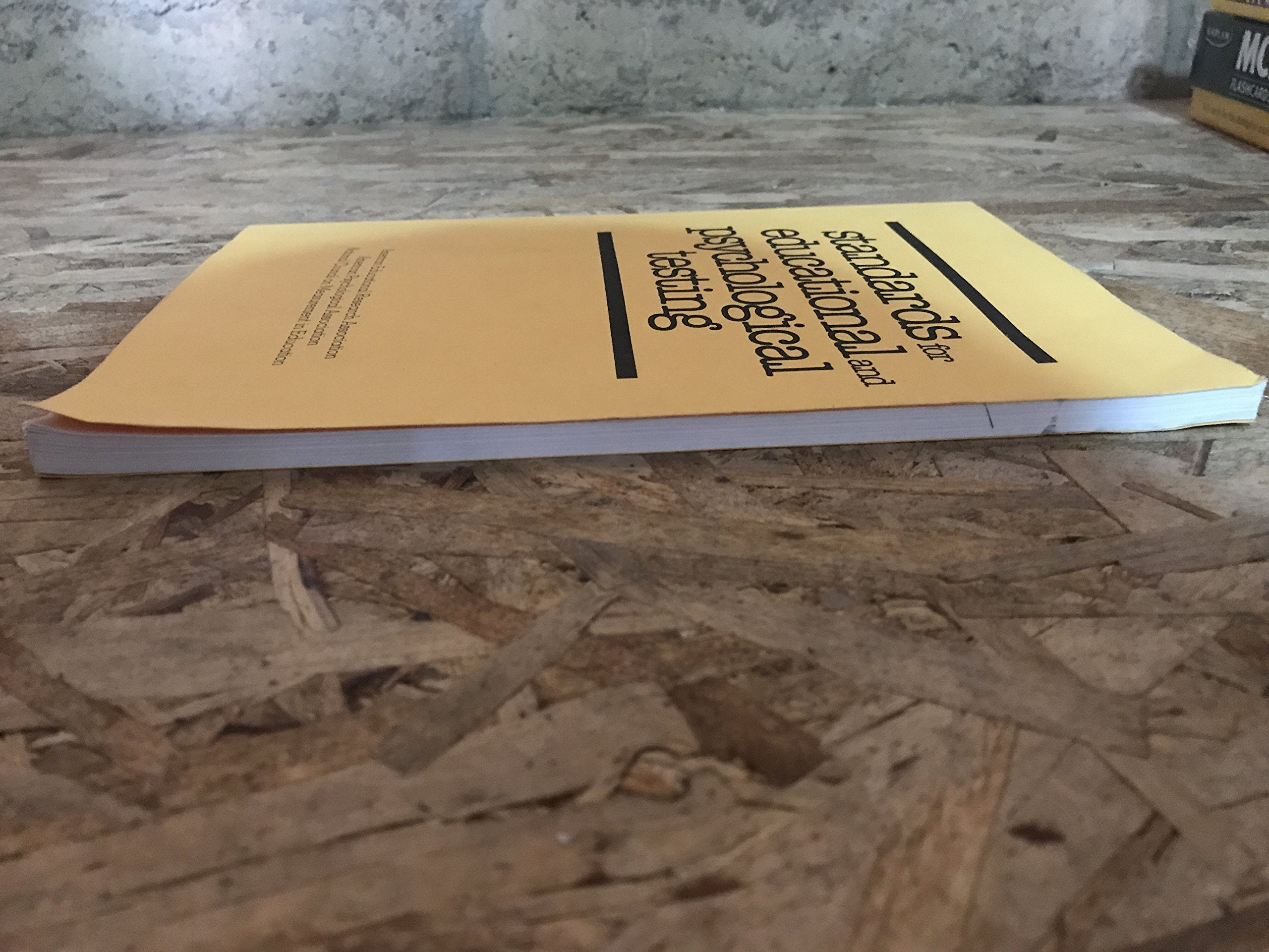 Standards for Educational and Psychological Testing,Used
