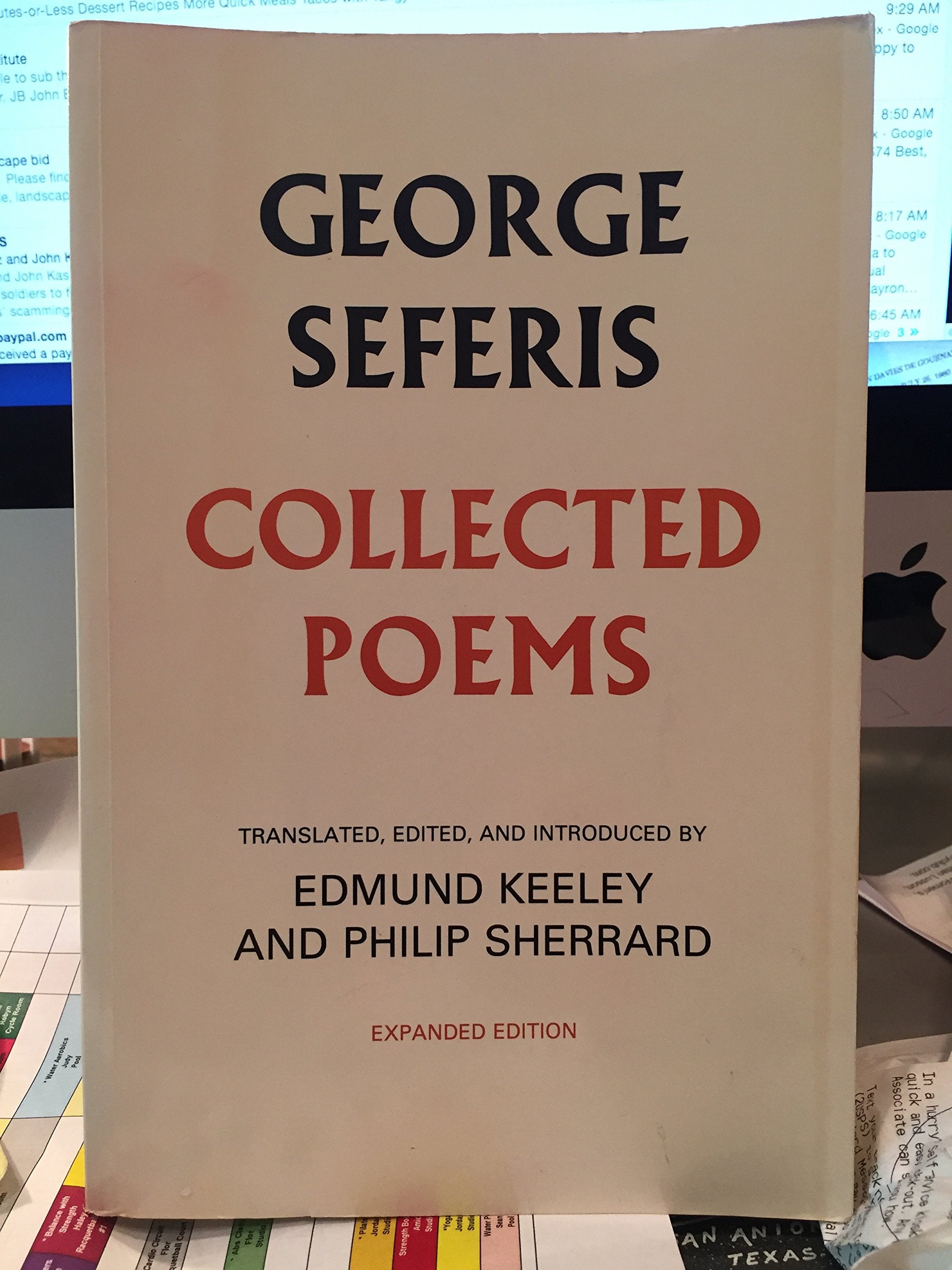 George Seferis: Collected Poems, Expanded Edition (English And Greek Edition),Used