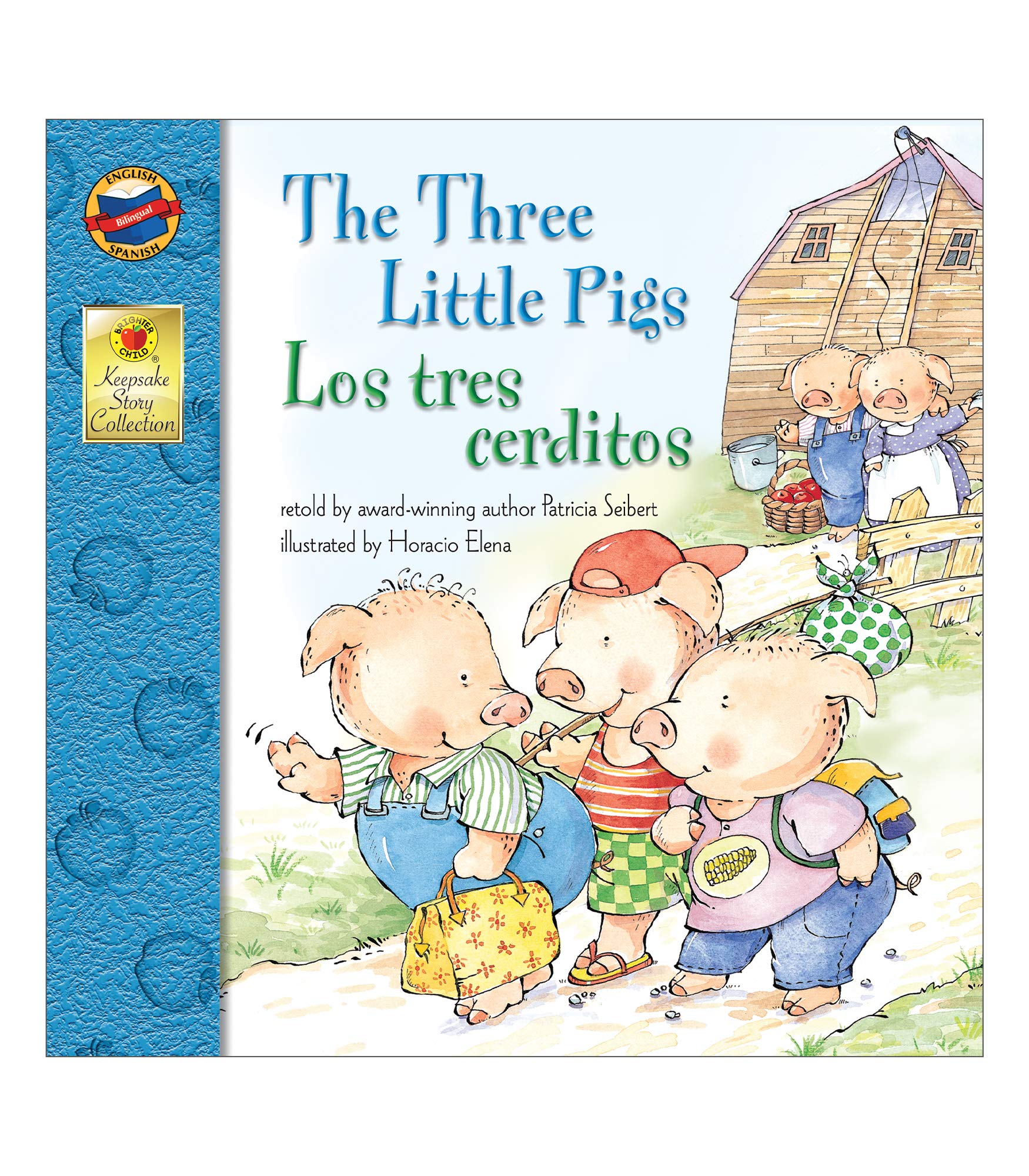 The Three Little Pigs Los Tres Cerditos Bilingual Storybookclassic Children'S Books With Illustrations For Young Readers, Keeps,New