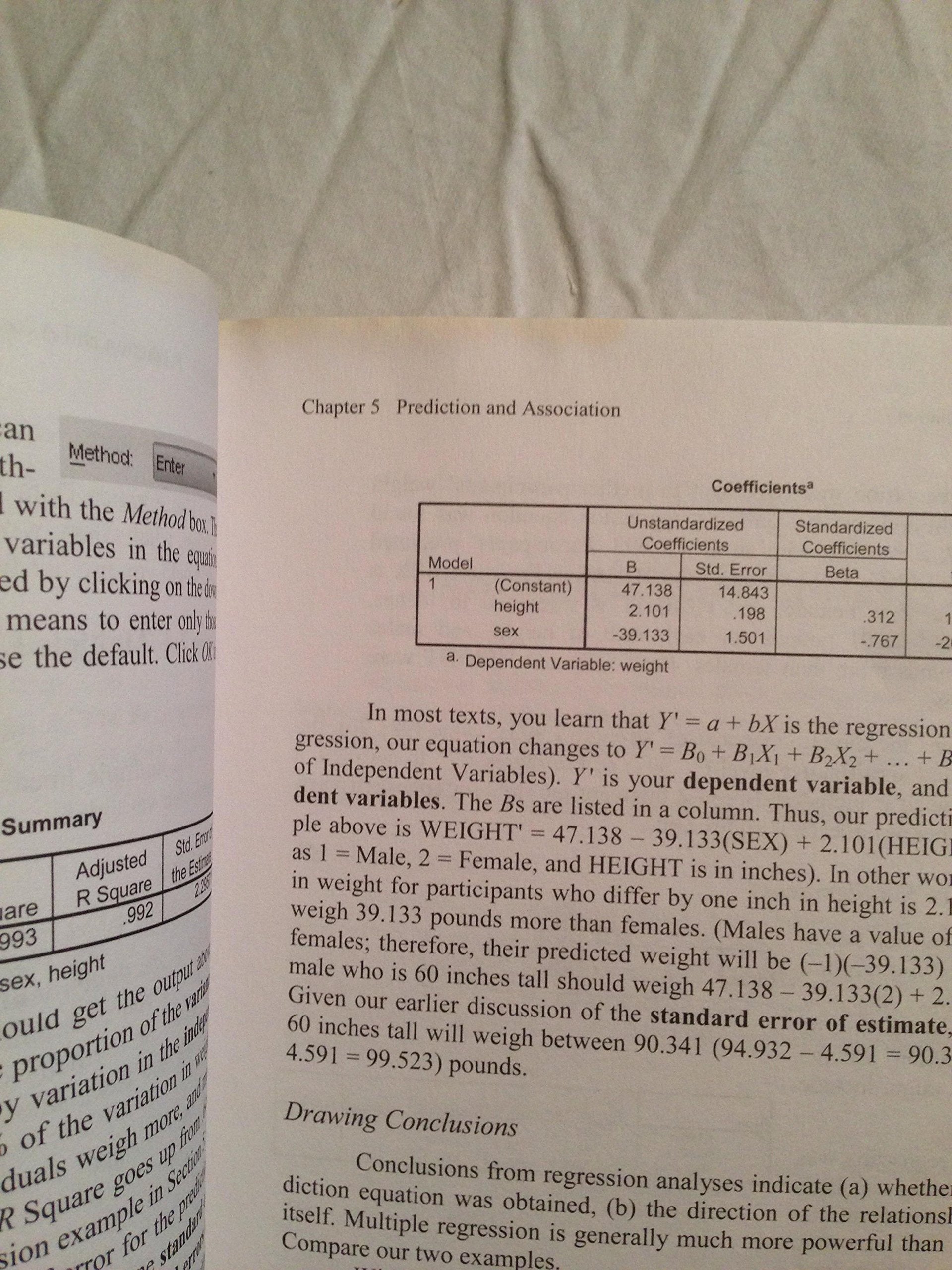 How to Use SPSS Statistics: A StepByStep Guide to Analysis and Interpretation,Used