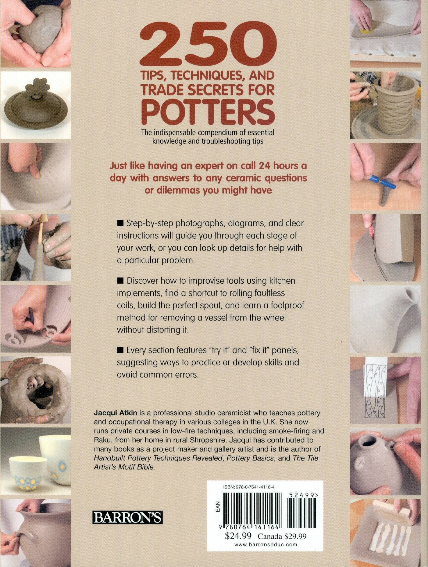 250 Tips, Techniques, and Trade Secrets for Potters: The Indispensable Compendium of Essential Knowledge and Troubleshooting Tip,Used