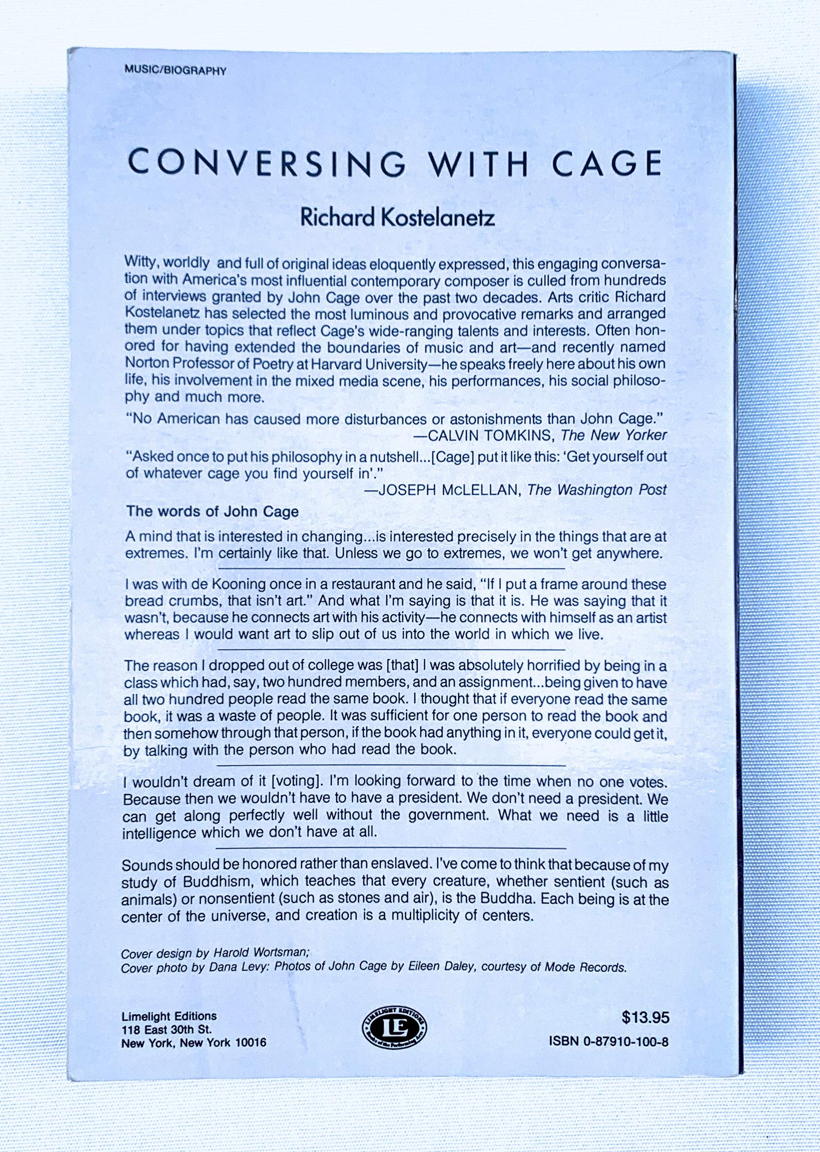 Conversing With Cage,Used