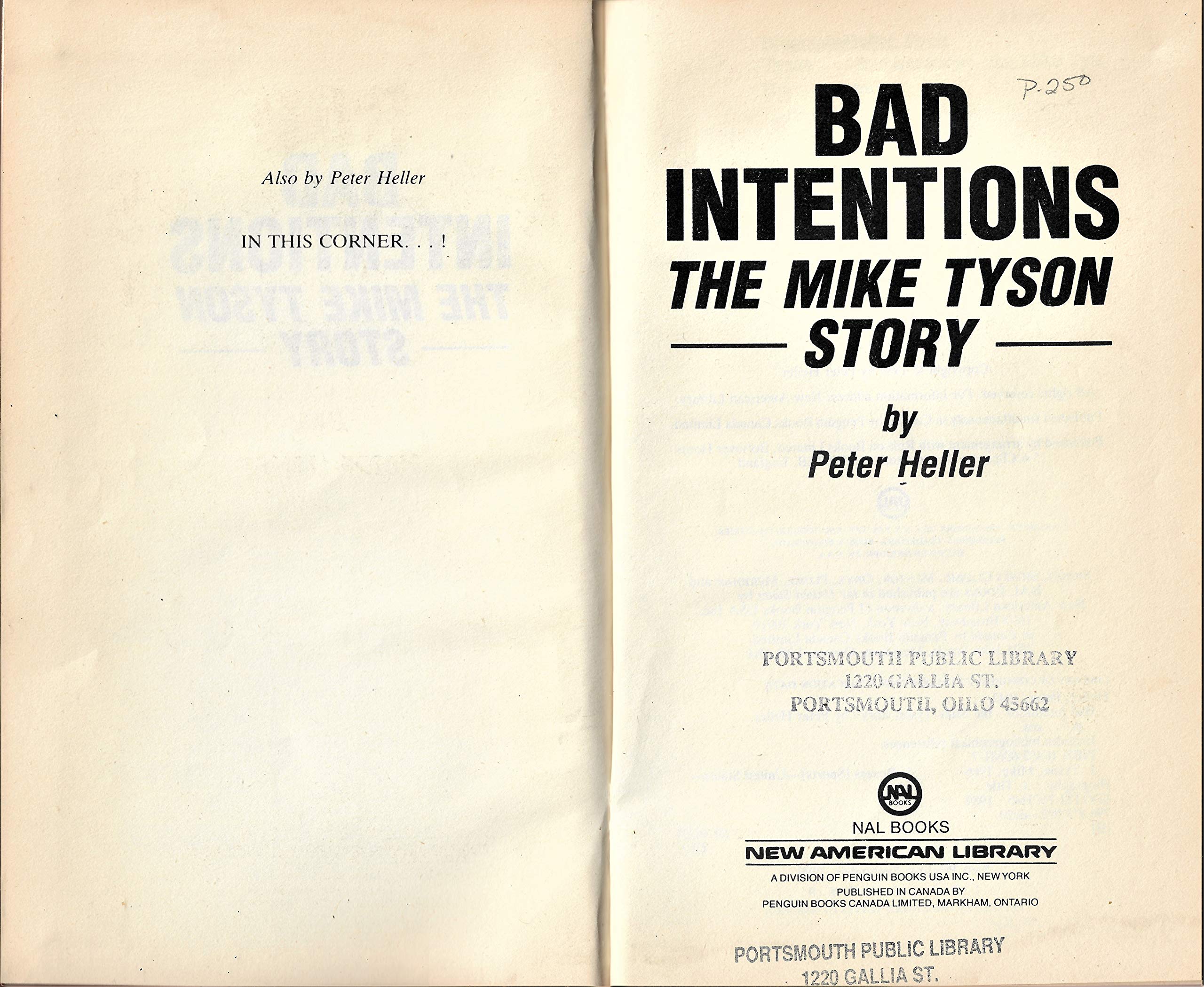 Bad Intentions: The Mike Tyson Story,Used