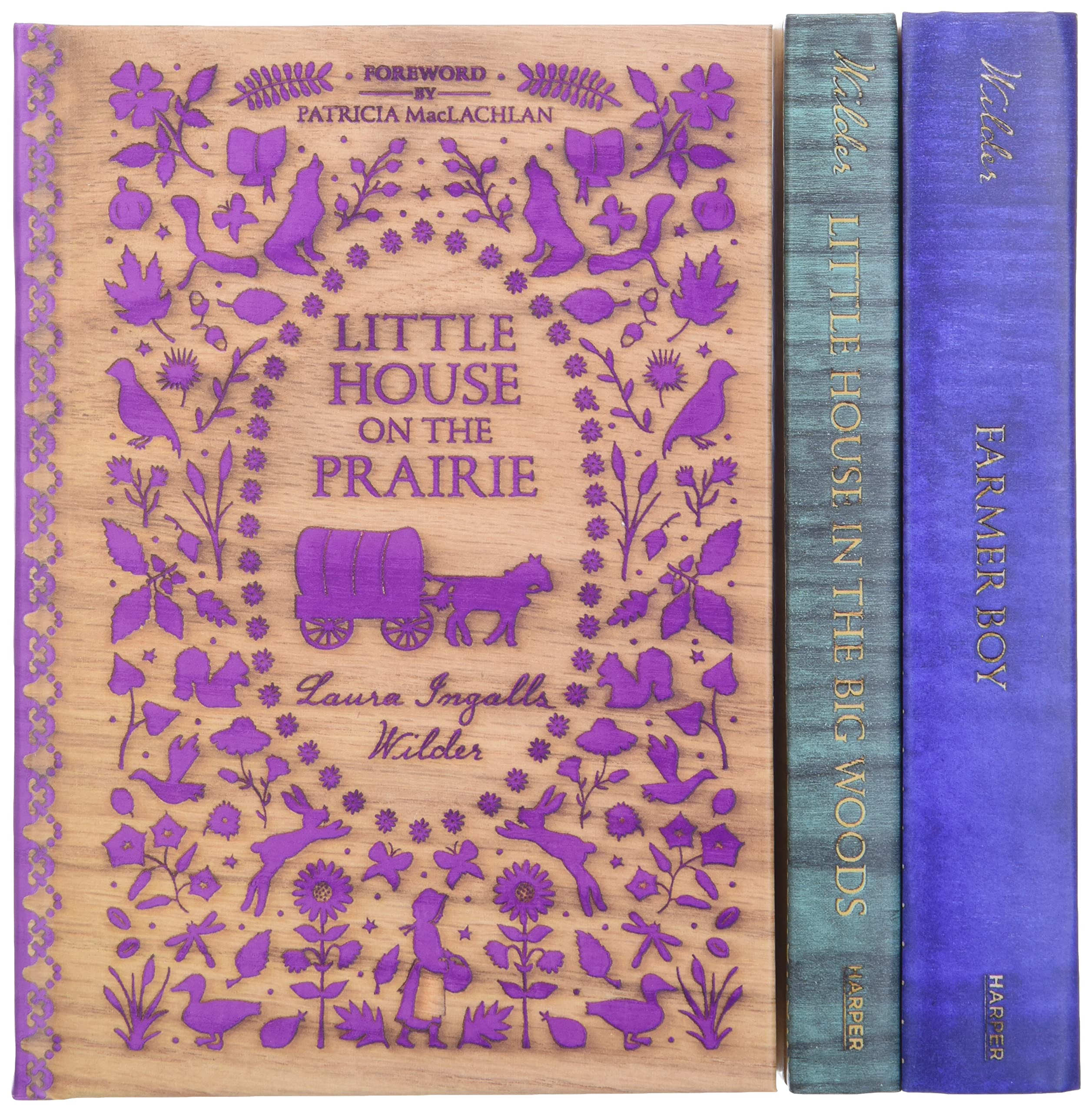 Little House Hardcover 3Book Box Set: Little House in the Big Woods, Farmer Boy, and Little House on the Prairie,Used