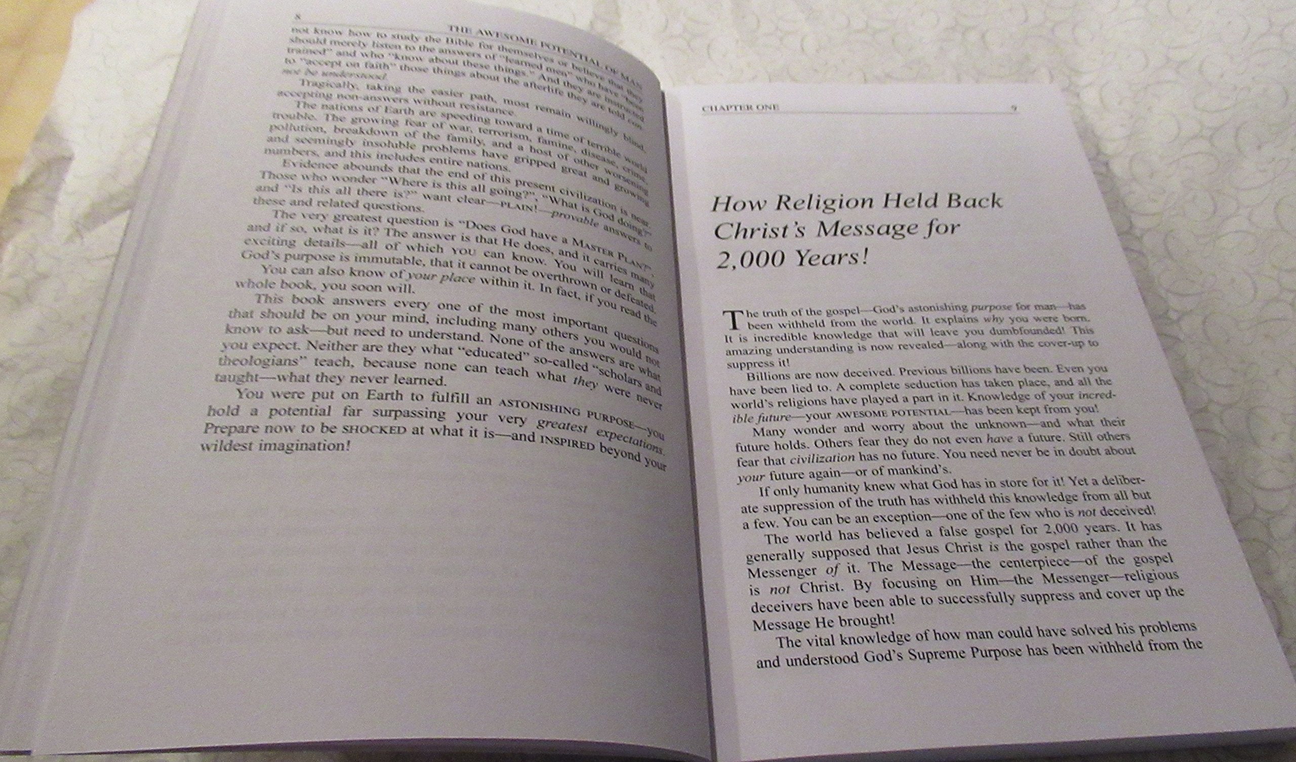 The Awesome Potential Of Man: The Greatest Questions. Plain Answers.,New