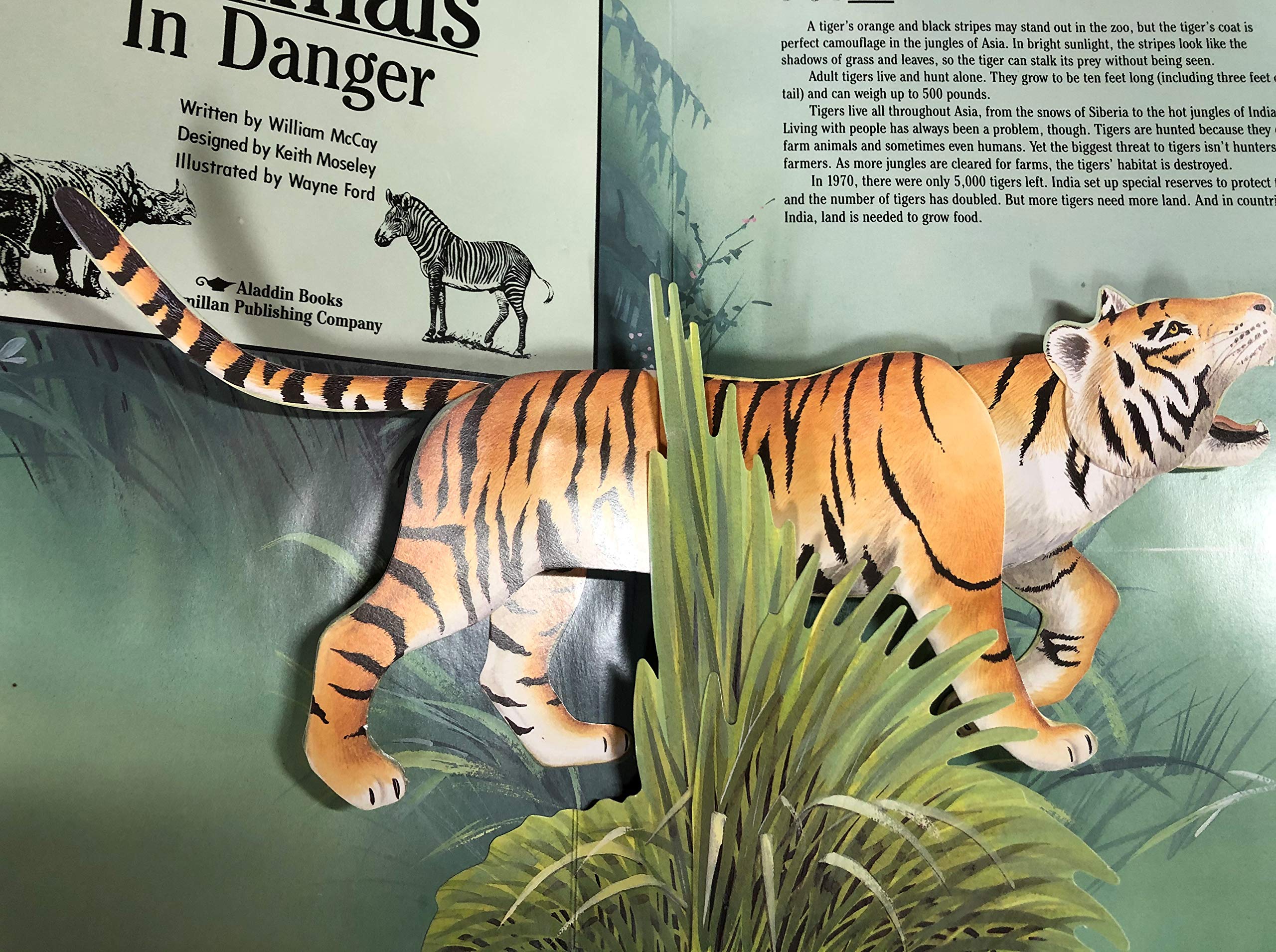 Animals in Danger Popup Book,Used