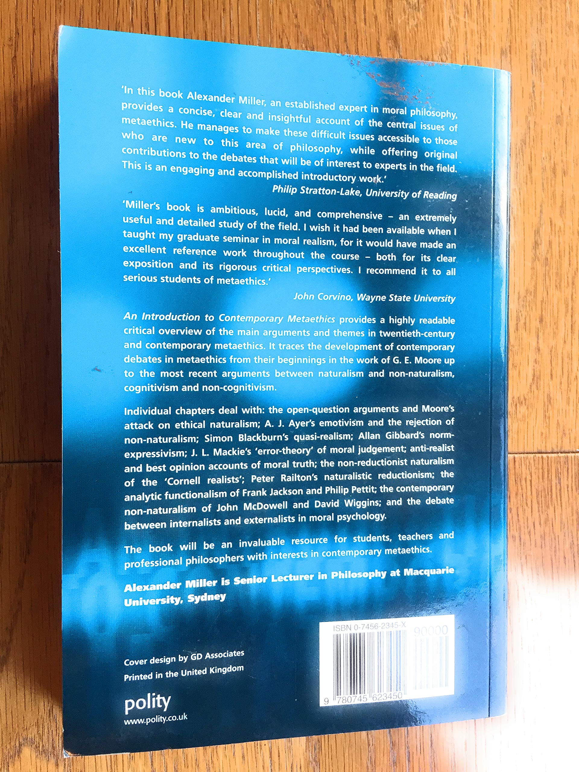 An Introduction to Contemporary Metaethics,Used