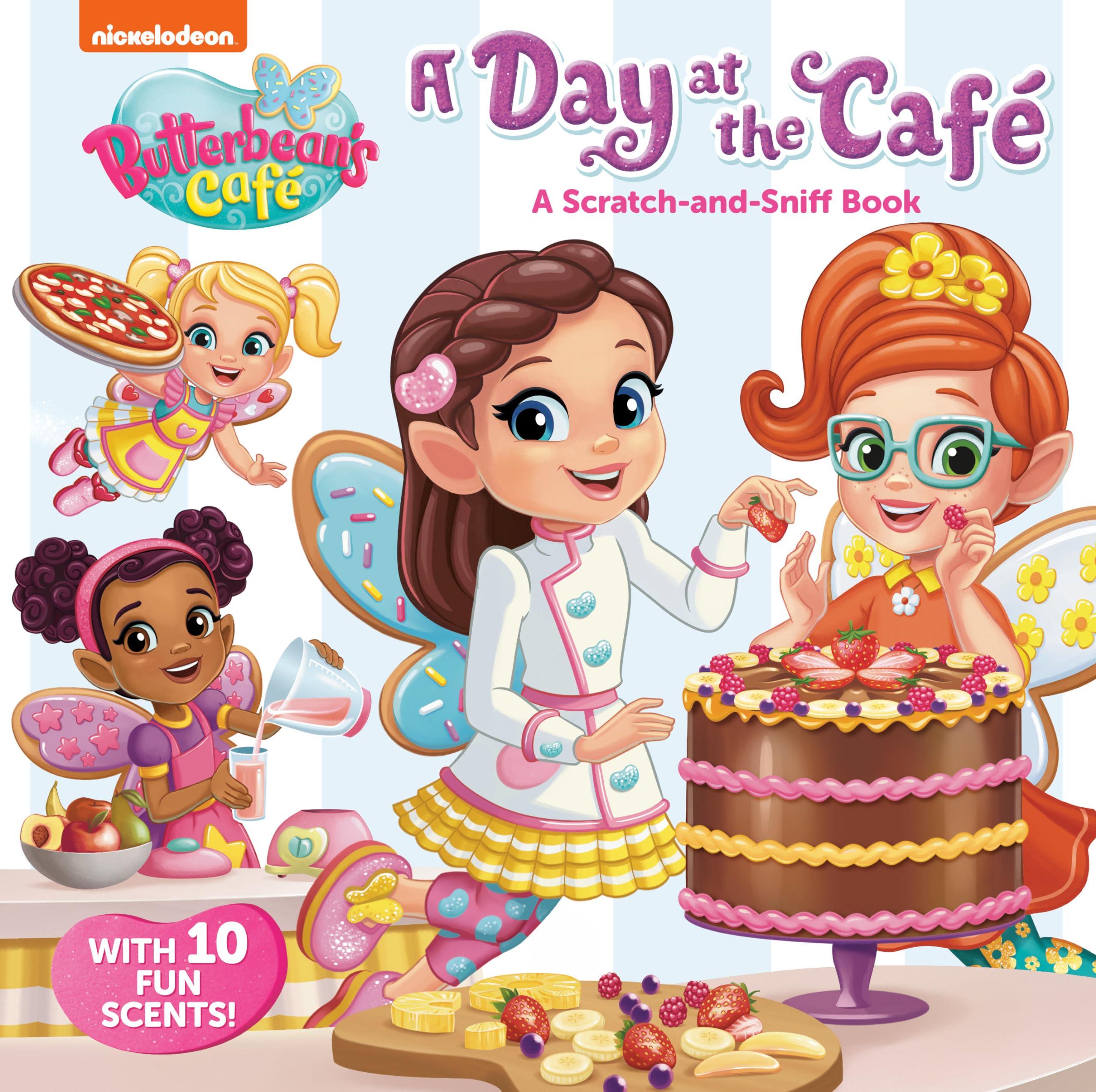 A Day At The Cafe: A Scratchandsniff Book (Butterbean'S Cafe) (Butterbean'S Caf)