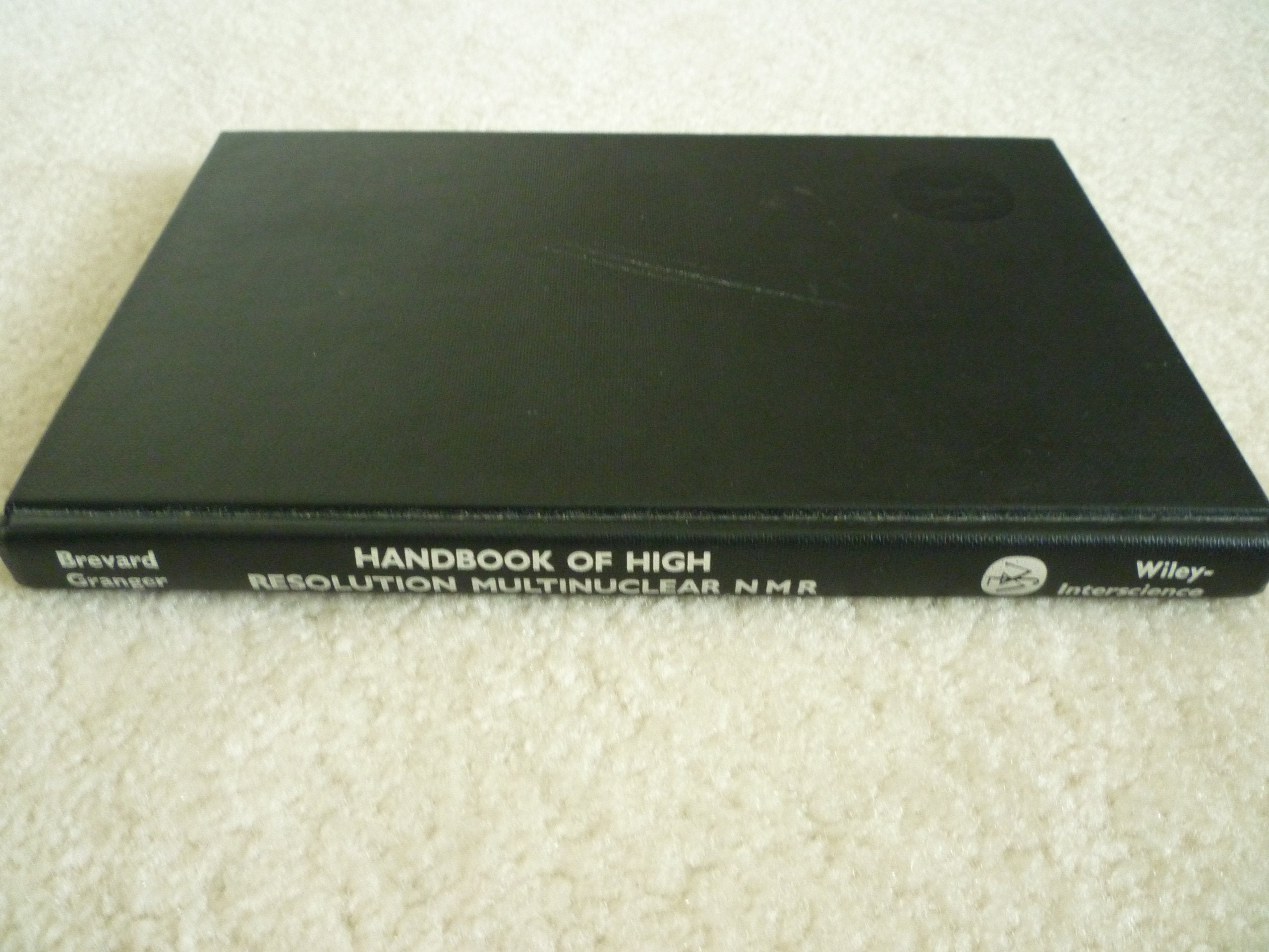 Handbook of High Resolution Multinuclear Nmr,Used