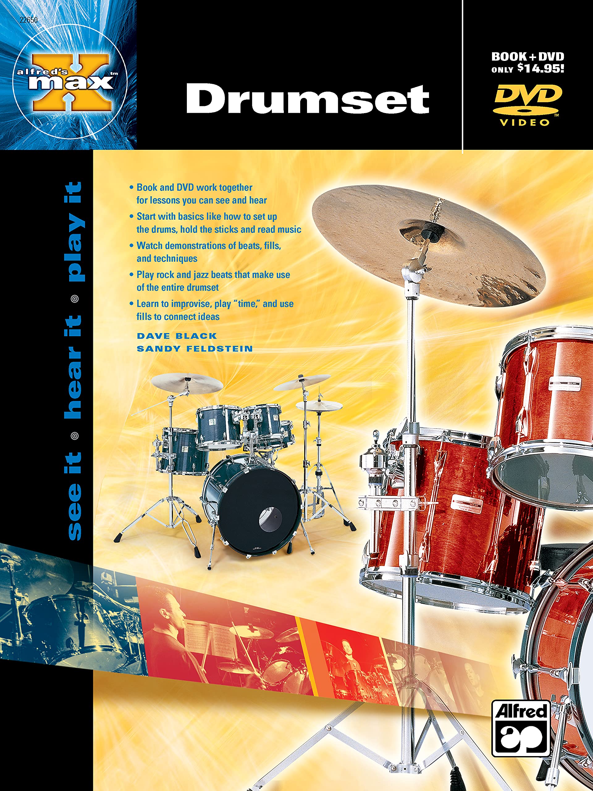 Alfred'S Max Drumset: See It * Hear It * Play It, Book & Dvd (Alfred'S Max Series),New
