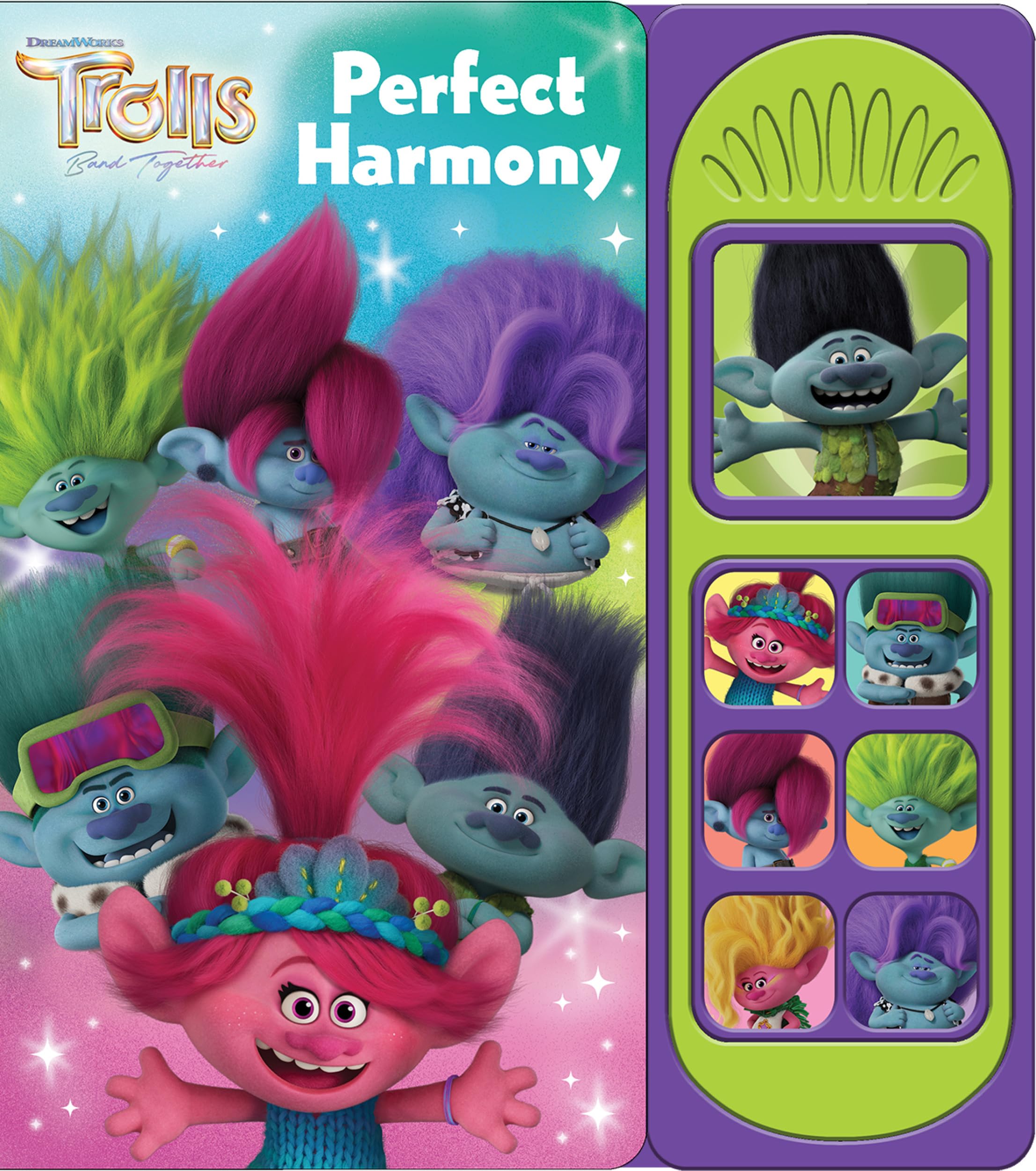 DreamWorks Trolls Band Together  Perfect Harmony  7Button Interactive Sound Book  PI Kids,New