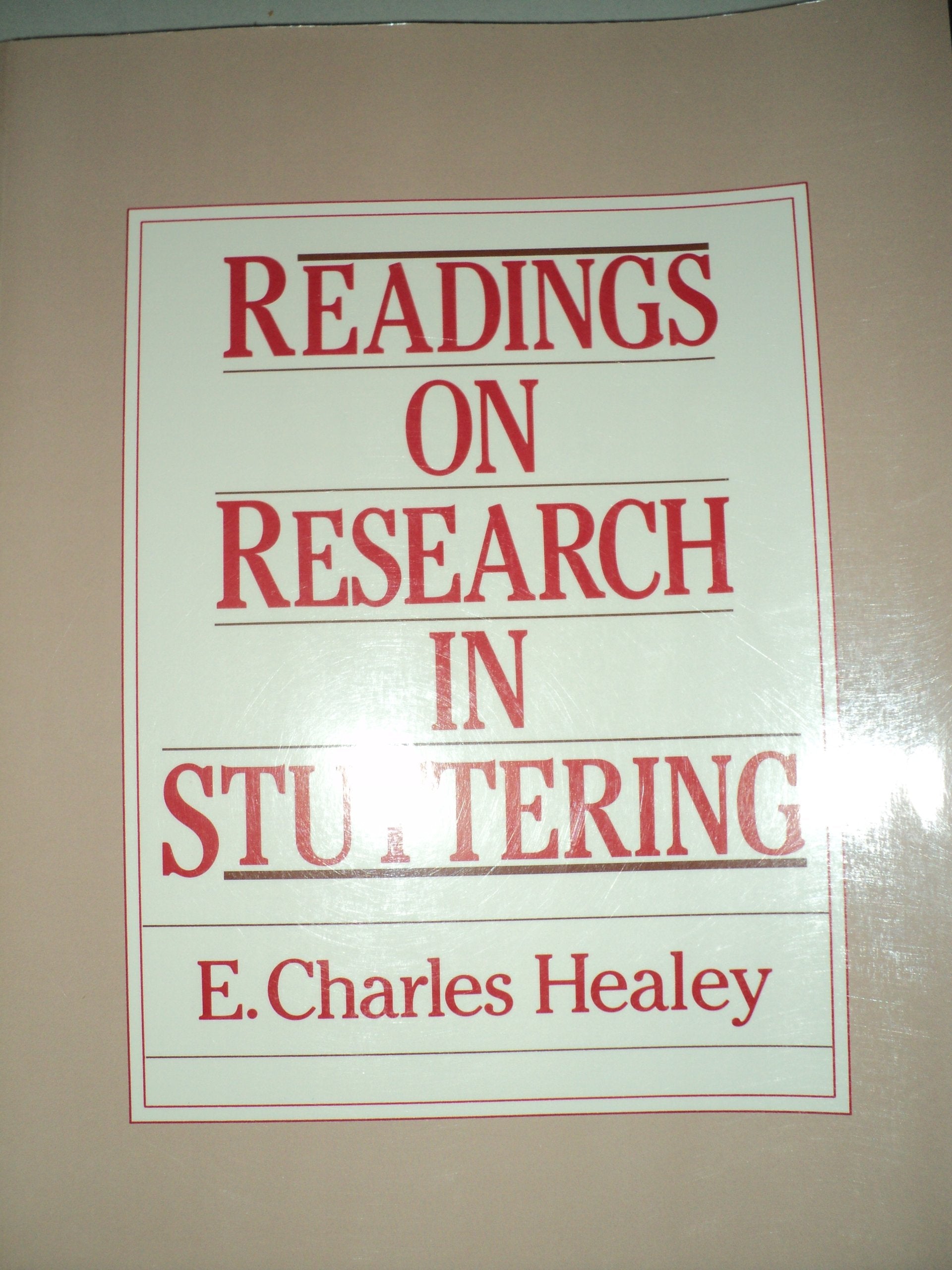 Readings on Research in Stuttering,Used