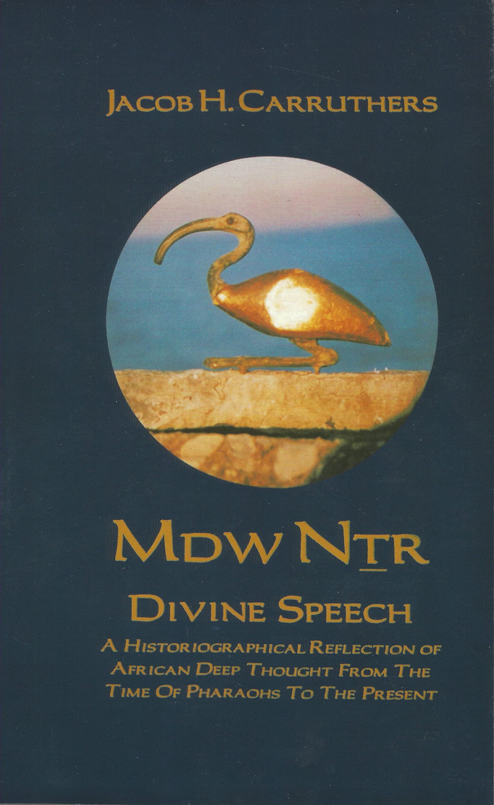 Mdw Dtr: Divine Speech: A Historiographical Reflection Of African Deep Thought From The Time Of The Pharaohs To The Present,New