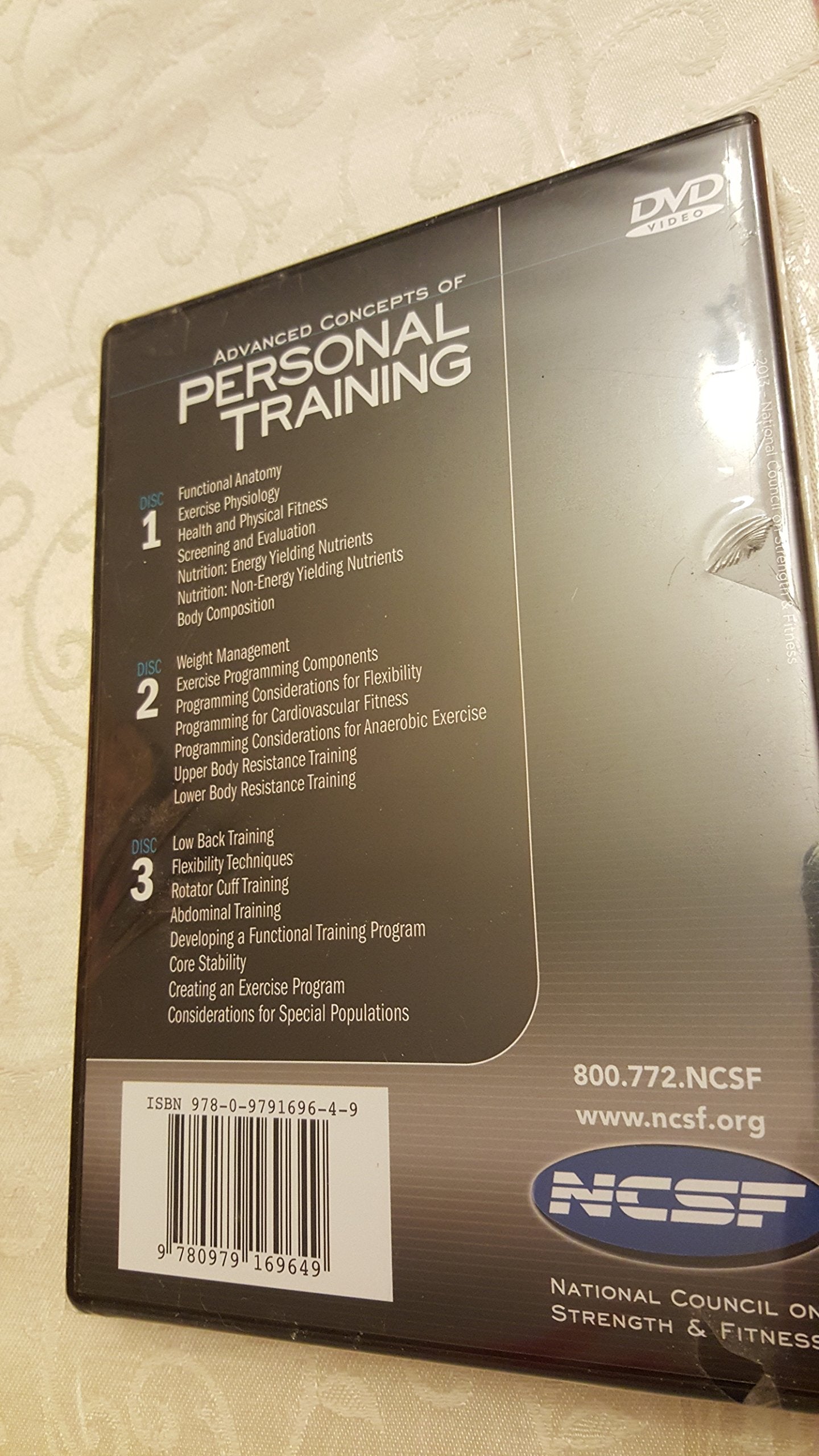 Advanced Concepts of Personal Training by National Council on Strength & Fitness (2007) Paperback,Used
