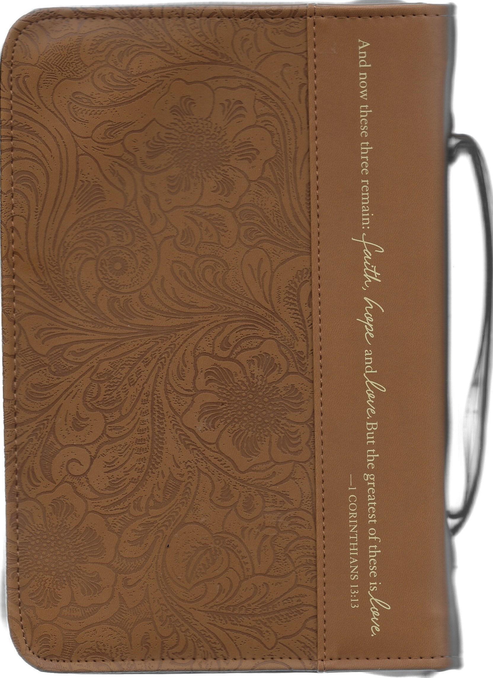 Faith, Hope, and Love Book & Bible Cover Large,New