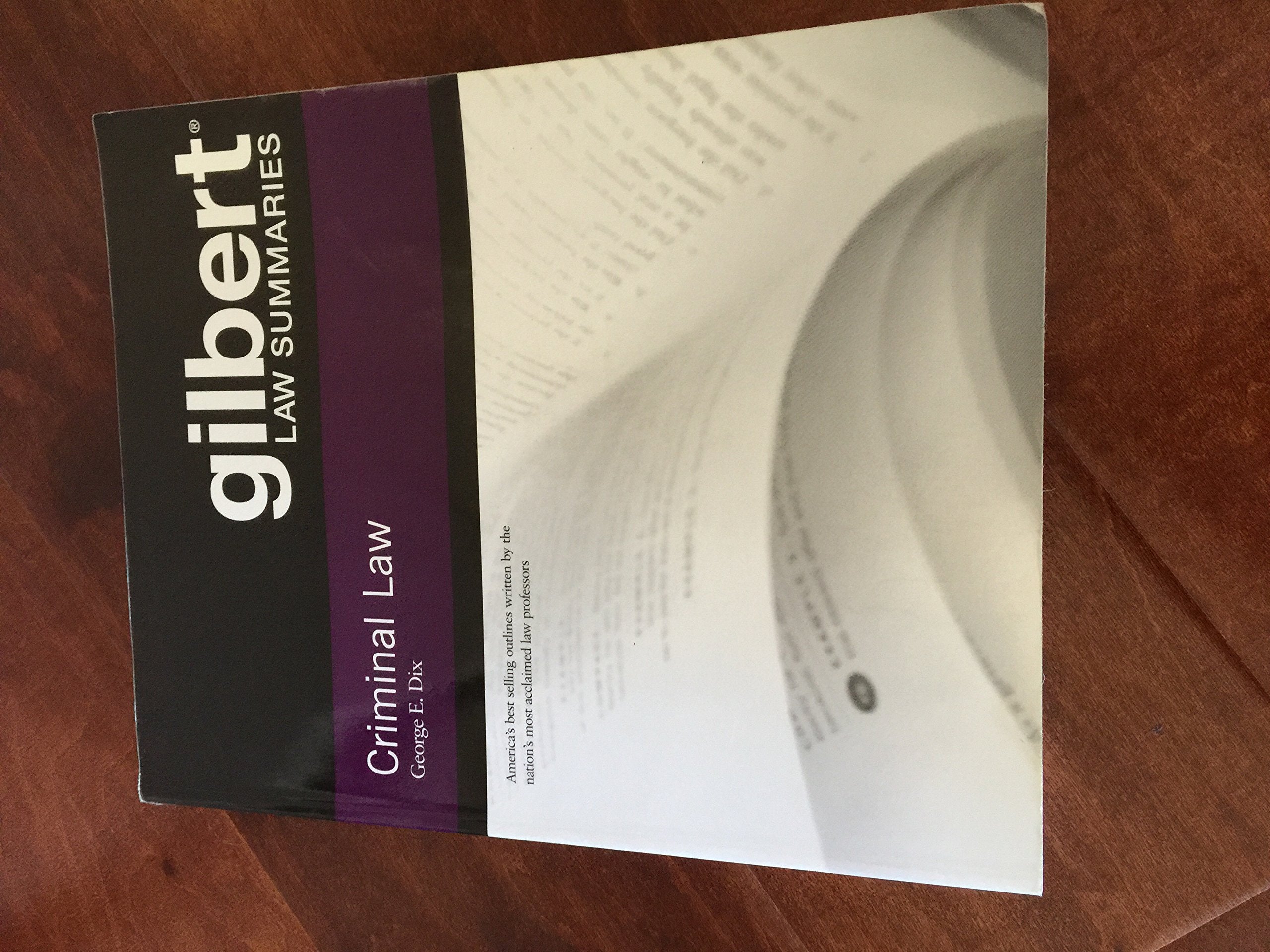 Criminal Law (Gilbert Law Summaries),Used
