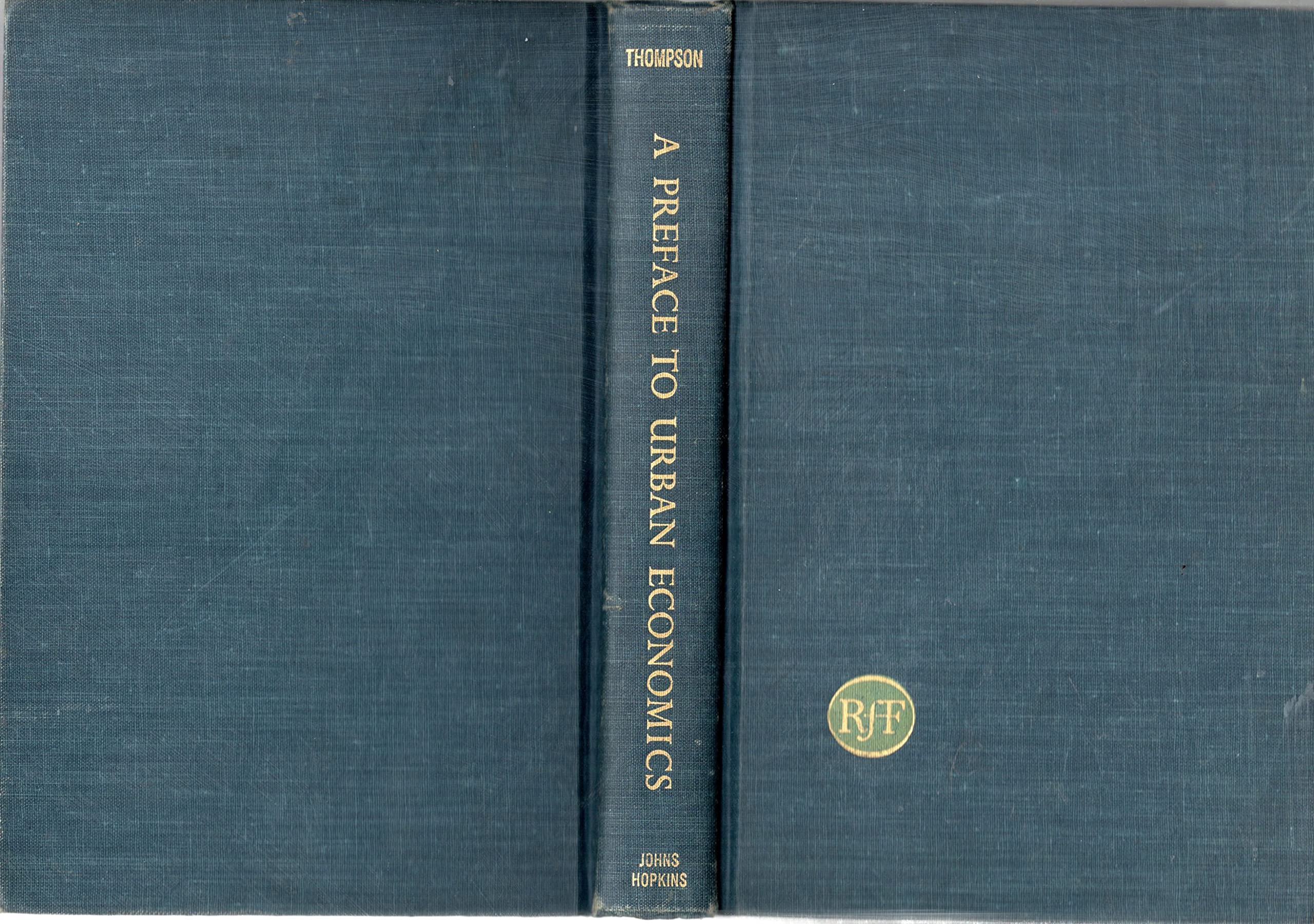 Preface to Urban Economics (RFF Press),Used