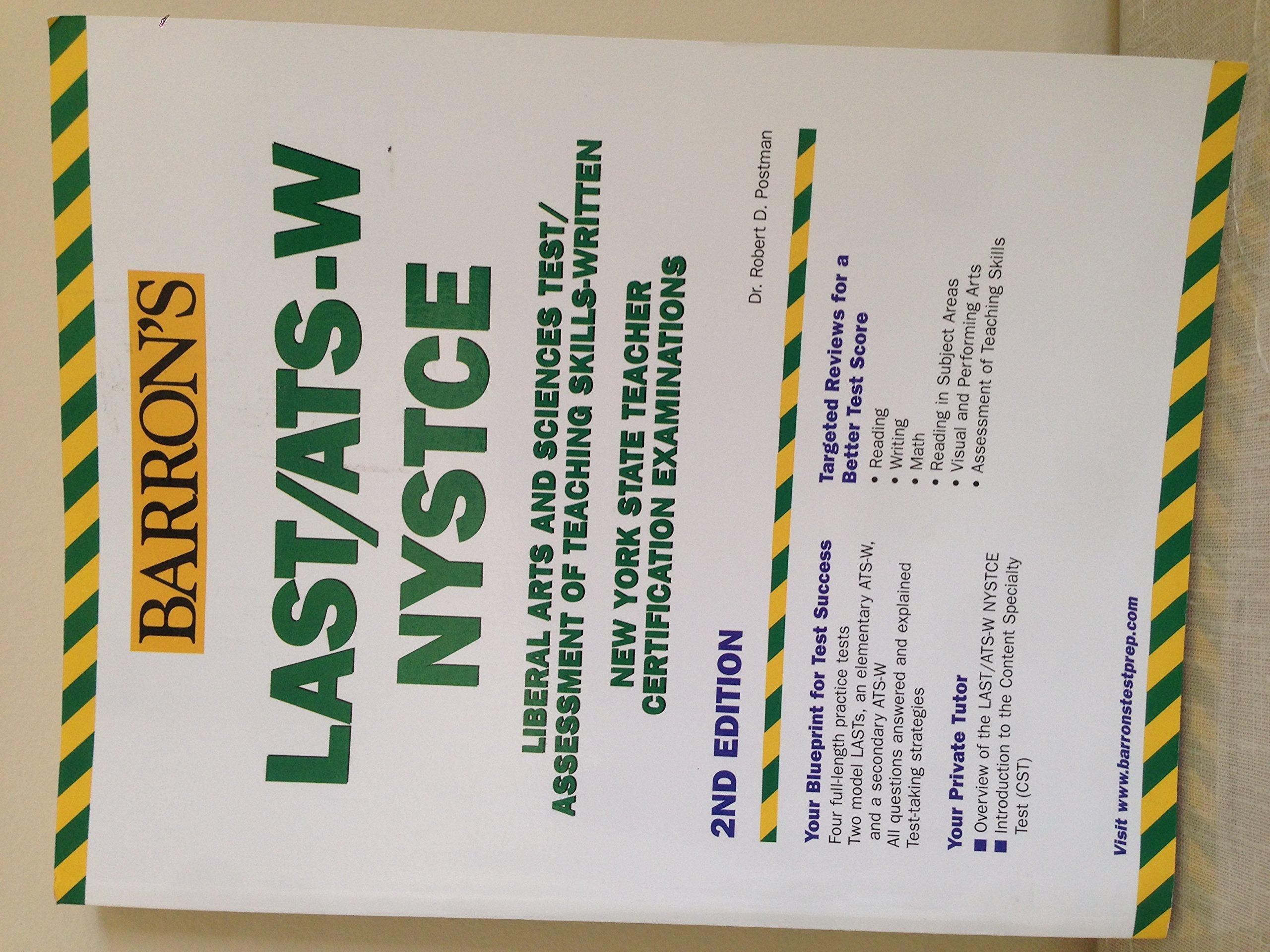 How to Prepare for the LAST/ATSW/NYSTCE (Barron's How to Prepare for the Last/AtsW),Used