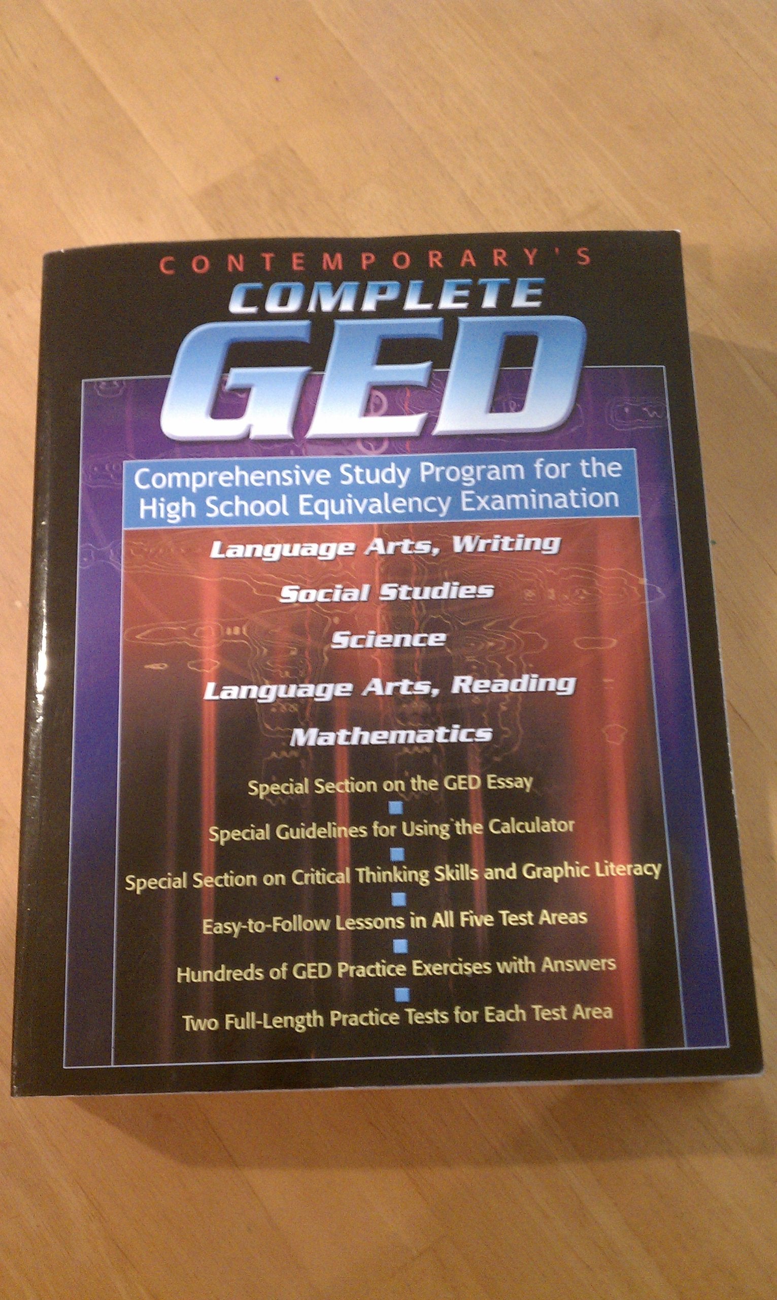Contemporary's Complete Ged: Comprehensive Study Program for the High School Equivalency Examination,Used