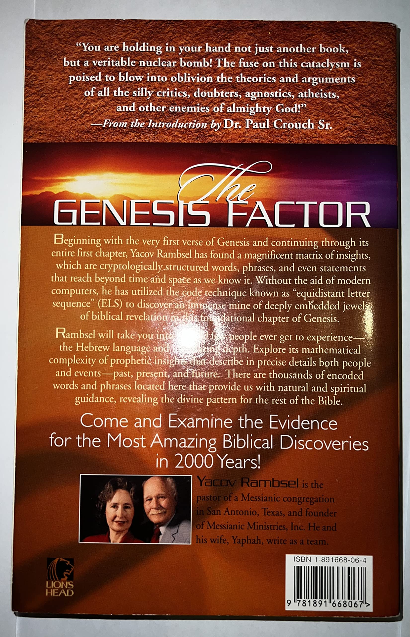 The Genesis Factor: The Amazing Mysteries of the Bible Codes,New