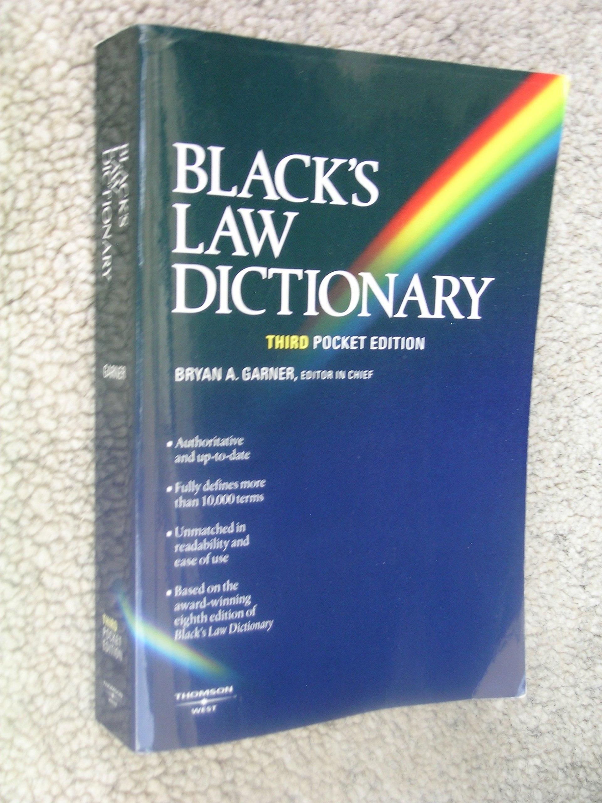 Black'S Law Dictionary (Pocket), 3Rd Edition