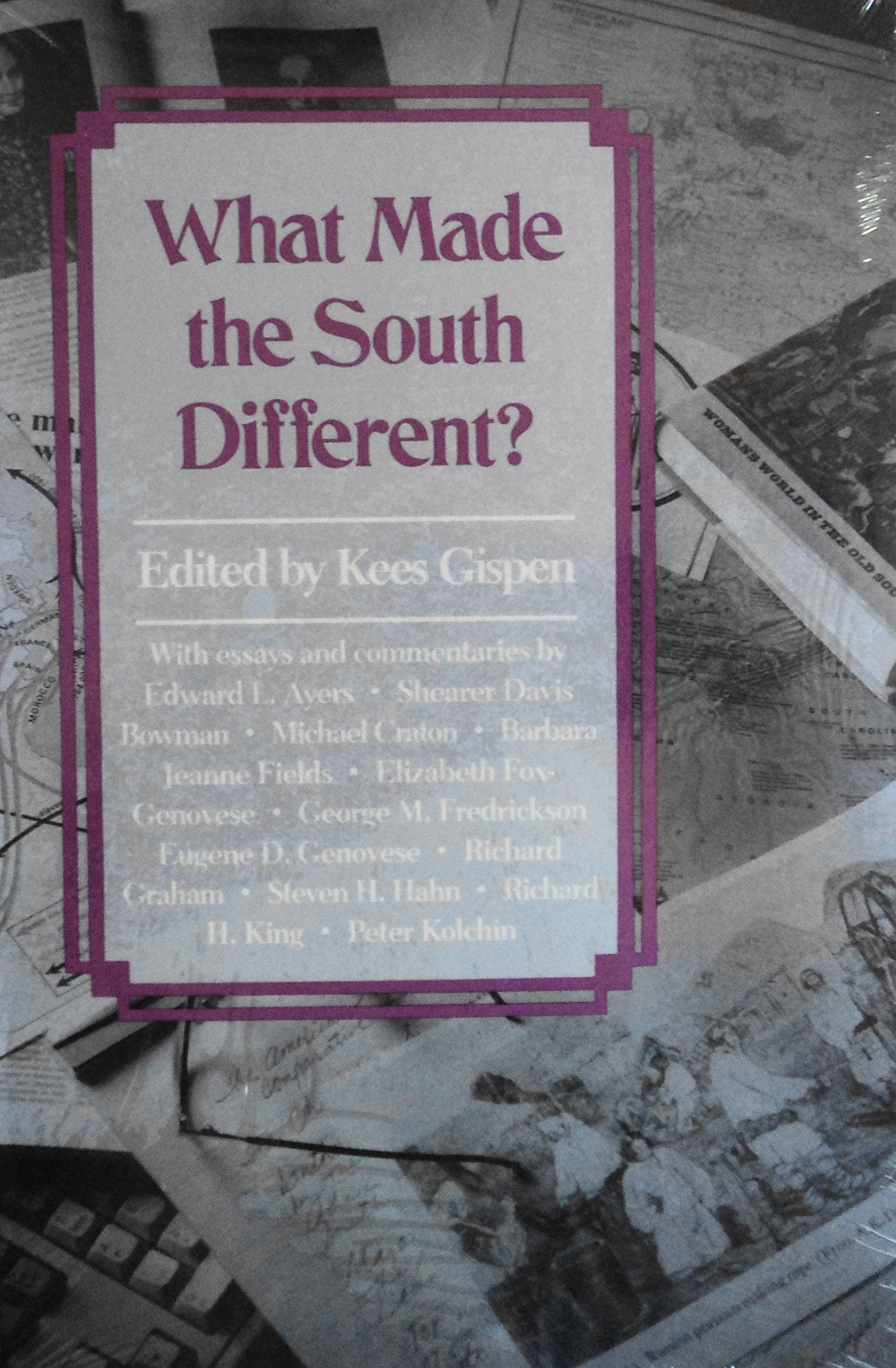 What Made the South Different?: Essays and Comments (Chancellor's Symposium on Southern History Series),Used