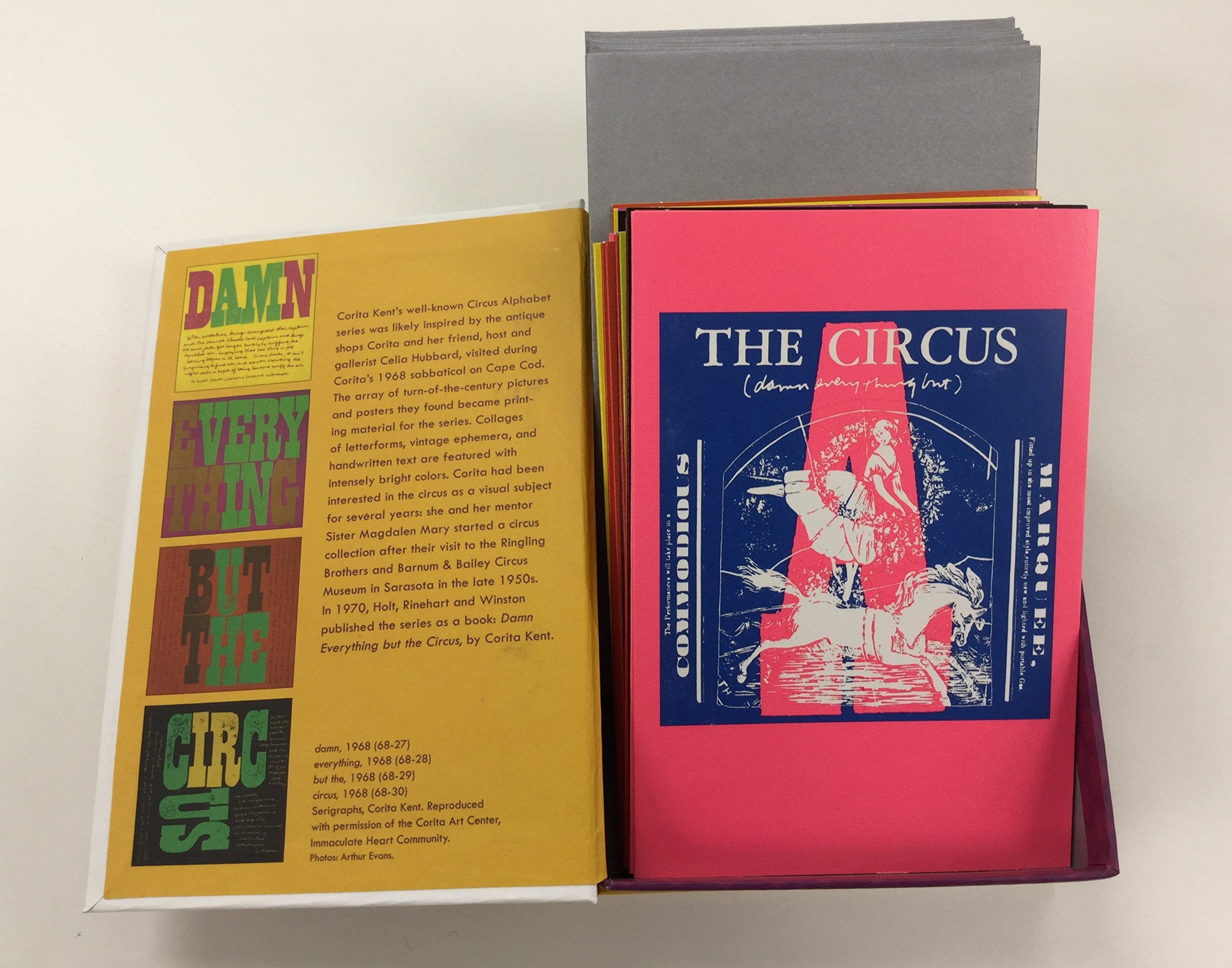 Corita Kent Circus Alphabet Design Boxed Notecards,New